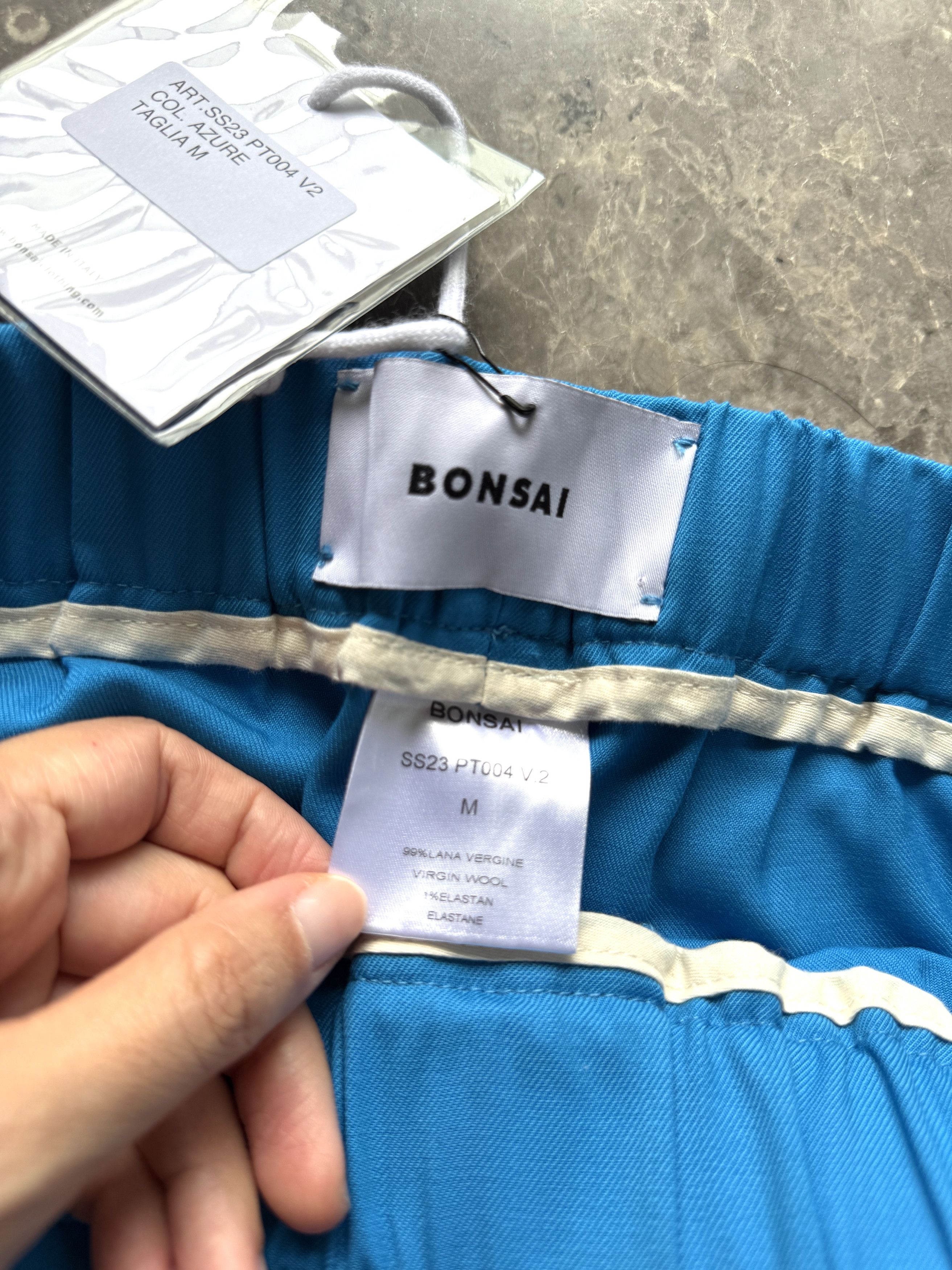 BONSAI USD470 BONSAI BLUE BELTED CARGO PANTS Size US 34 / EU 50 - 4 Thumbnail