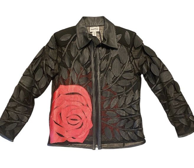 Leather × Vintage Vintage Natto (leather and lace) Shirt/Jacket Size M / US 6-8 / IT 42-44 - 2 Thumbnail