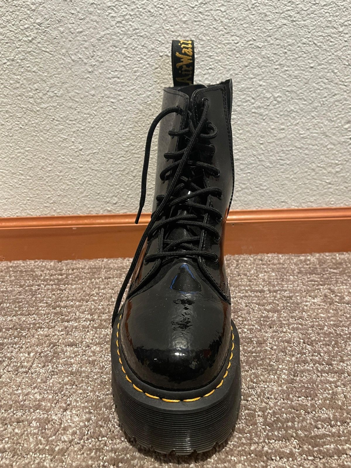 Dr. Martens Doc Marten Glossy Platform Boots Size US 9 / EU 42 - 4 Thumbnail