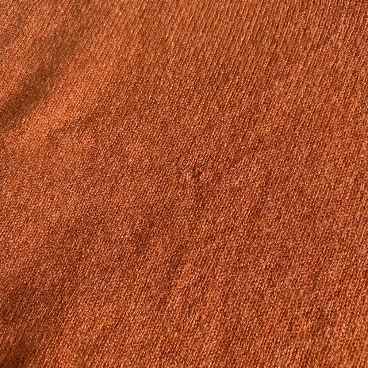 Alan Paine Vintage Alan Paine Pure Cashmere Orange Blank Knit Sweater Size US XL / EU 56 / 4 - 7 Thumbnail