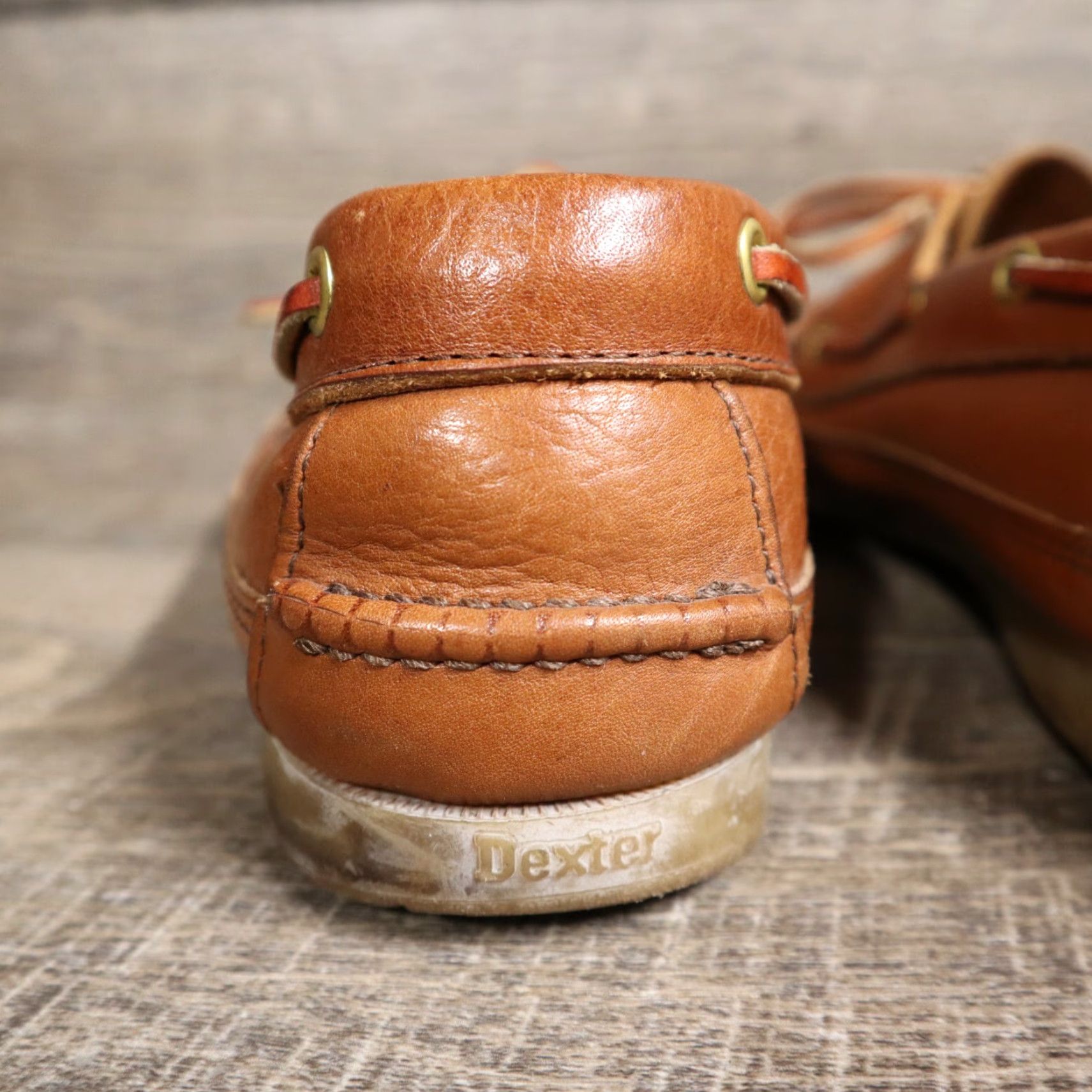 Vintage Dexter Boat Shoes Mens Brown Leather Moc Toe Lace Up 8M Casual Shoes Mens Brown Leather Boat Shoe 8M Size US M / EU 48-50 / 2 - 6 Thumbnail