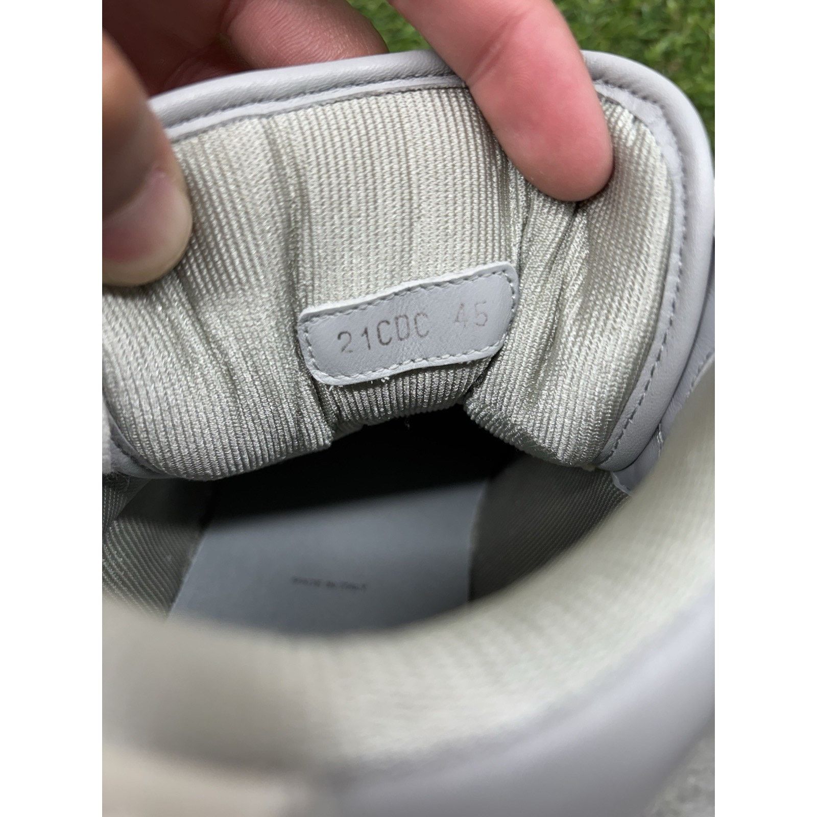 Dior Dior B27 High Top ' White ' Size US 12 / EU 45 - 15 Thumbnail