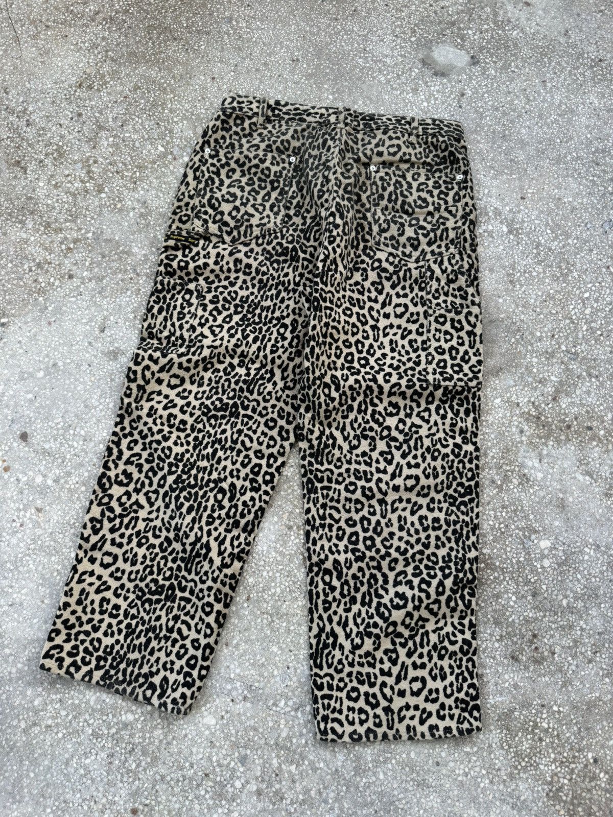 Supreme FW22 KINDERMANN GMBH COTTON MOLESKIN DOUBLE KNEE LEOPARD Size US 34 / EU 50 - 18 Thumbnail