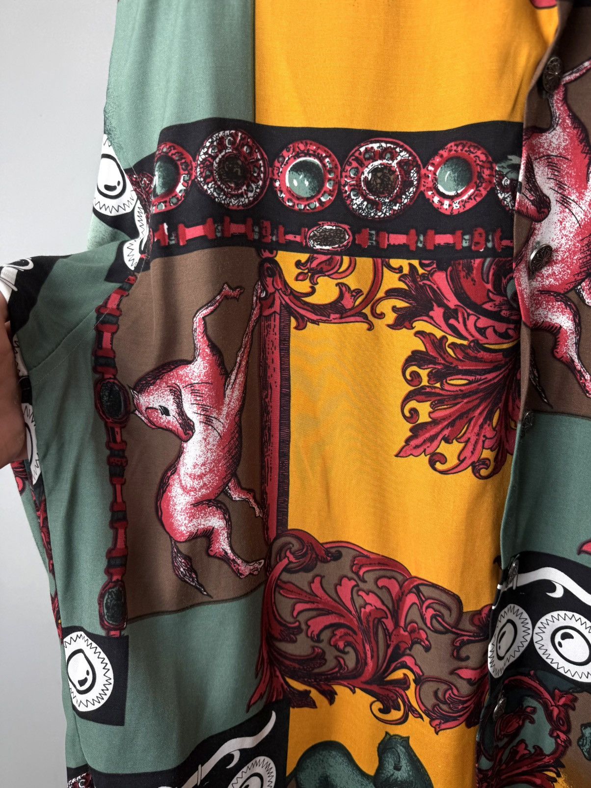 Vintage 90’s Vintage Afters Shirt Company Versace Medusa Style Shirt Size US XL / EU 56 / 4 - 5 Thumbnail