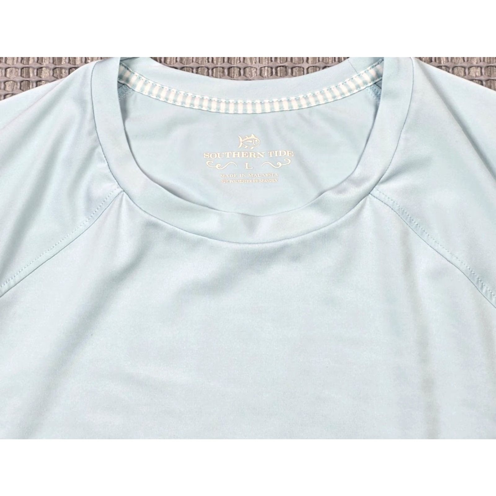 Southern Tide Southern Tide Shirt Women L Blue Reflective Skipjack Performance Long Sleeve Tee Size L / US 10 / IT 46 - 5 Thumbnail