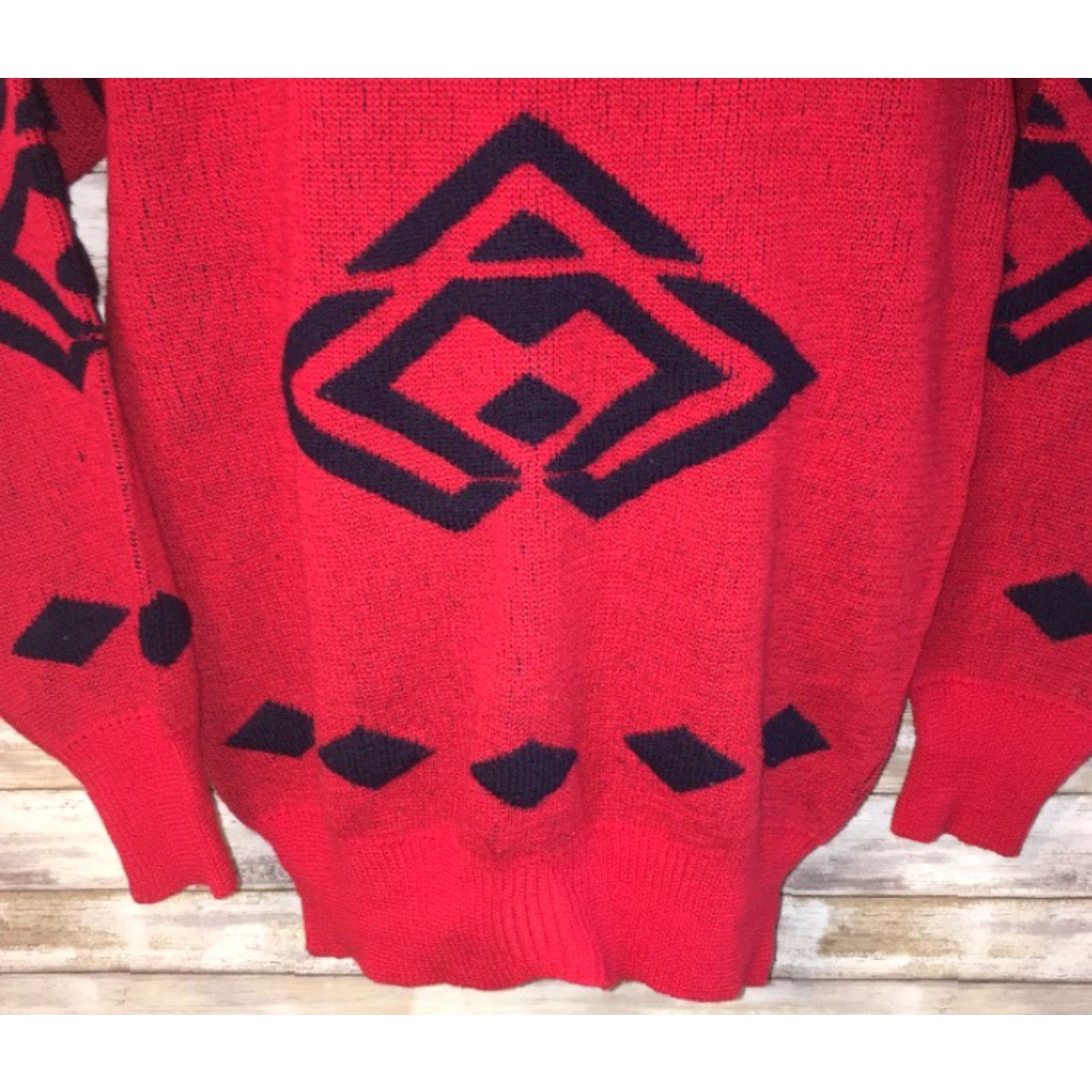 Vintage VINTAGE Meister Mens Wool Red Sweater Size M Size US M / EU 48-50 / 2 - 3 Thumbnail