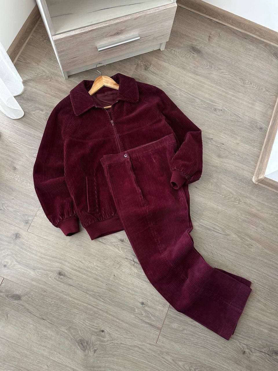 Japanese Brand × Vintage Vintage Switzerland TrackSuit Velvet Red Pants and Jacket Size M / US 6-8 / IT 42-44 - 6 Thumbnail