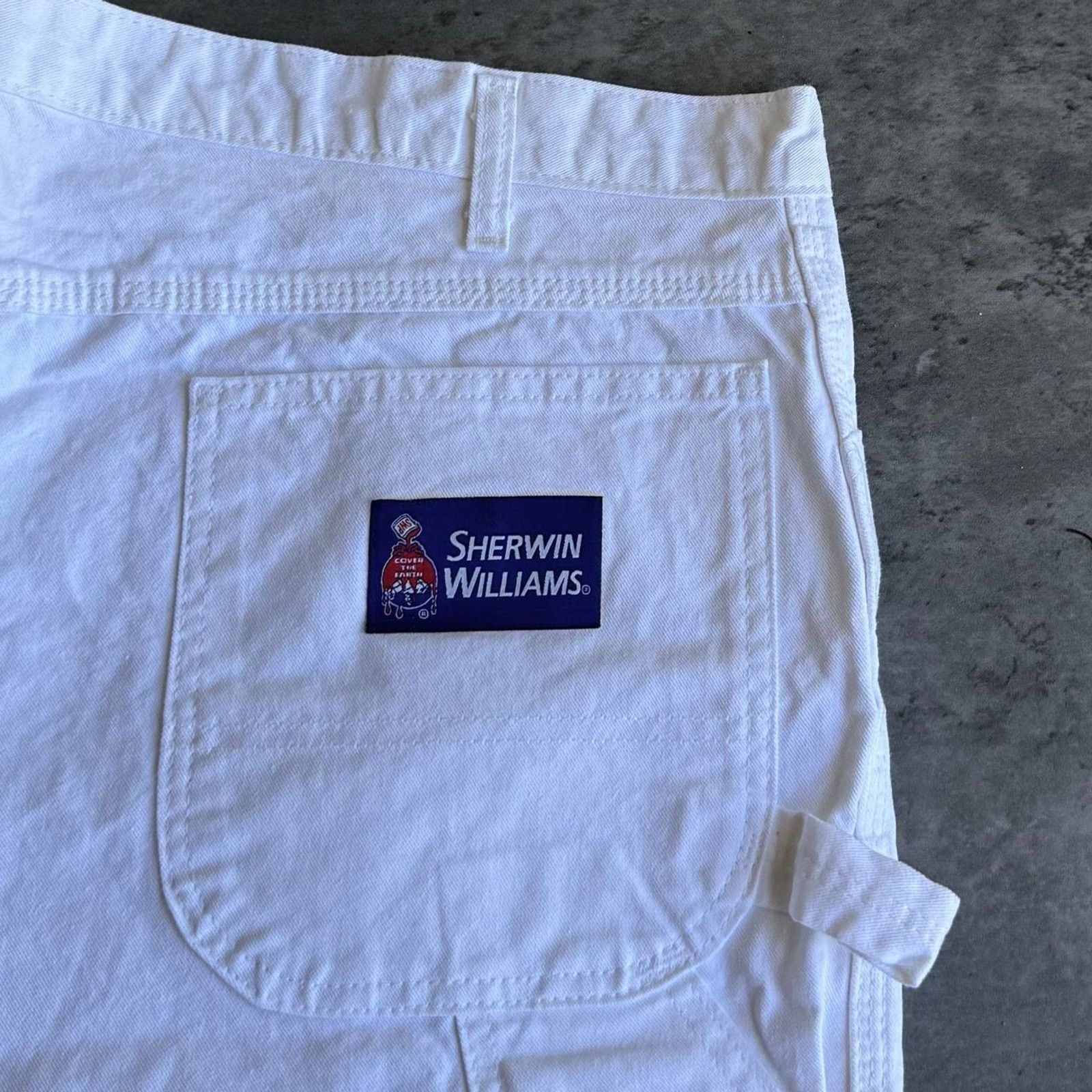 Carhartt × Carhartt Wip × Dickies Vintage Carhartt Style Baggy White Painters Carpenter Pants Size US 40 / EU 56 - 3 Thumbnail
