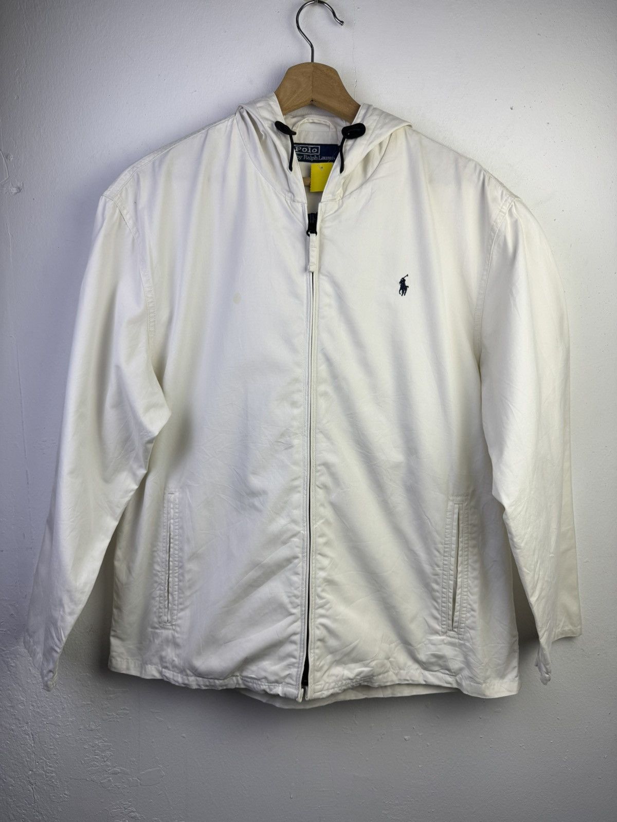 Polo Ralph Lauren vintage Polo Ralph Lauren hooded jacket in white. Size US L / EU 52-54 / 3 - 1 Thumbnail