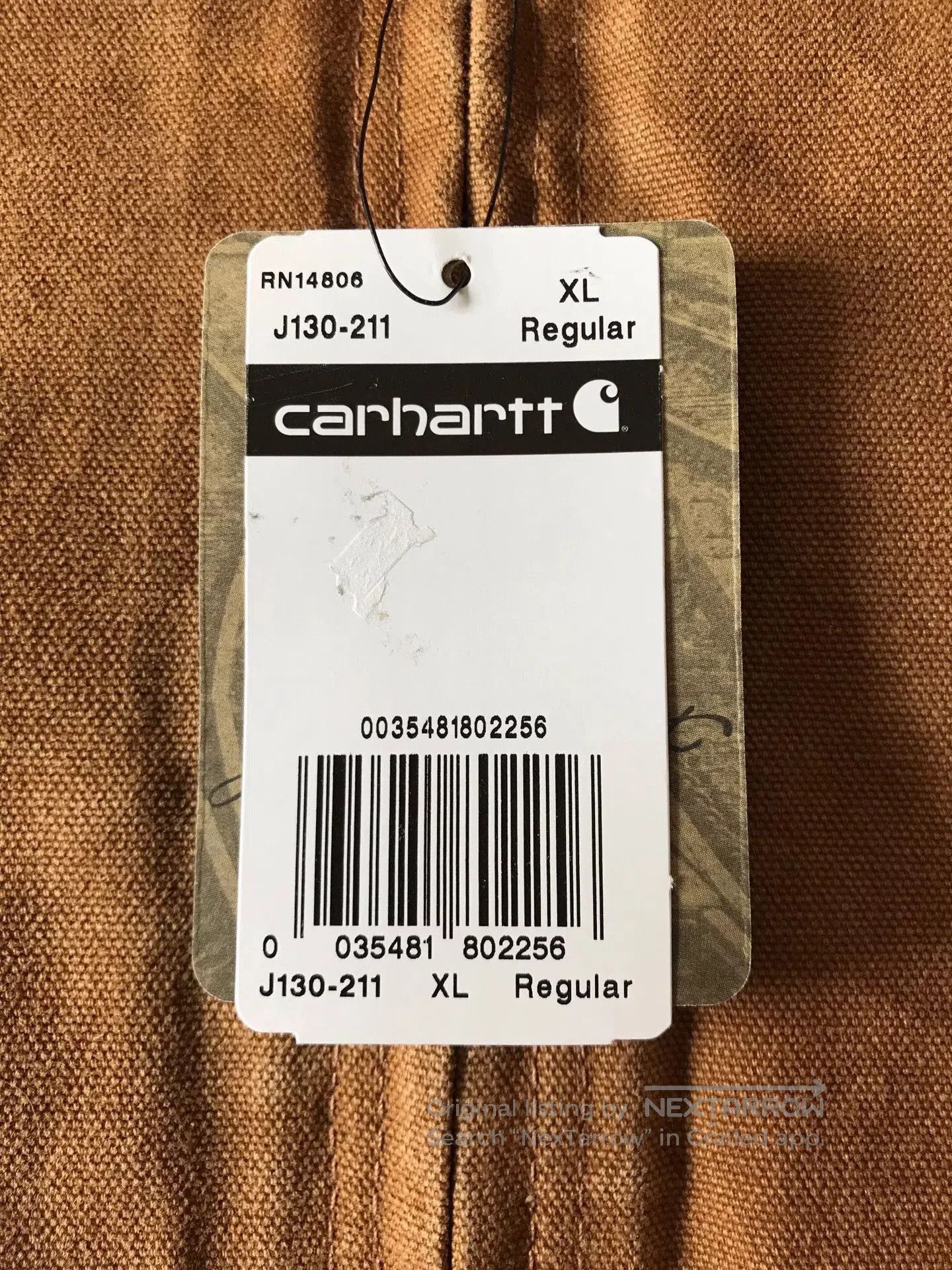 Carhartt Carhartt J130 Brown Hooded Work Jacket. Size US XL / EU 56 / 4 - 8 Thumbnail