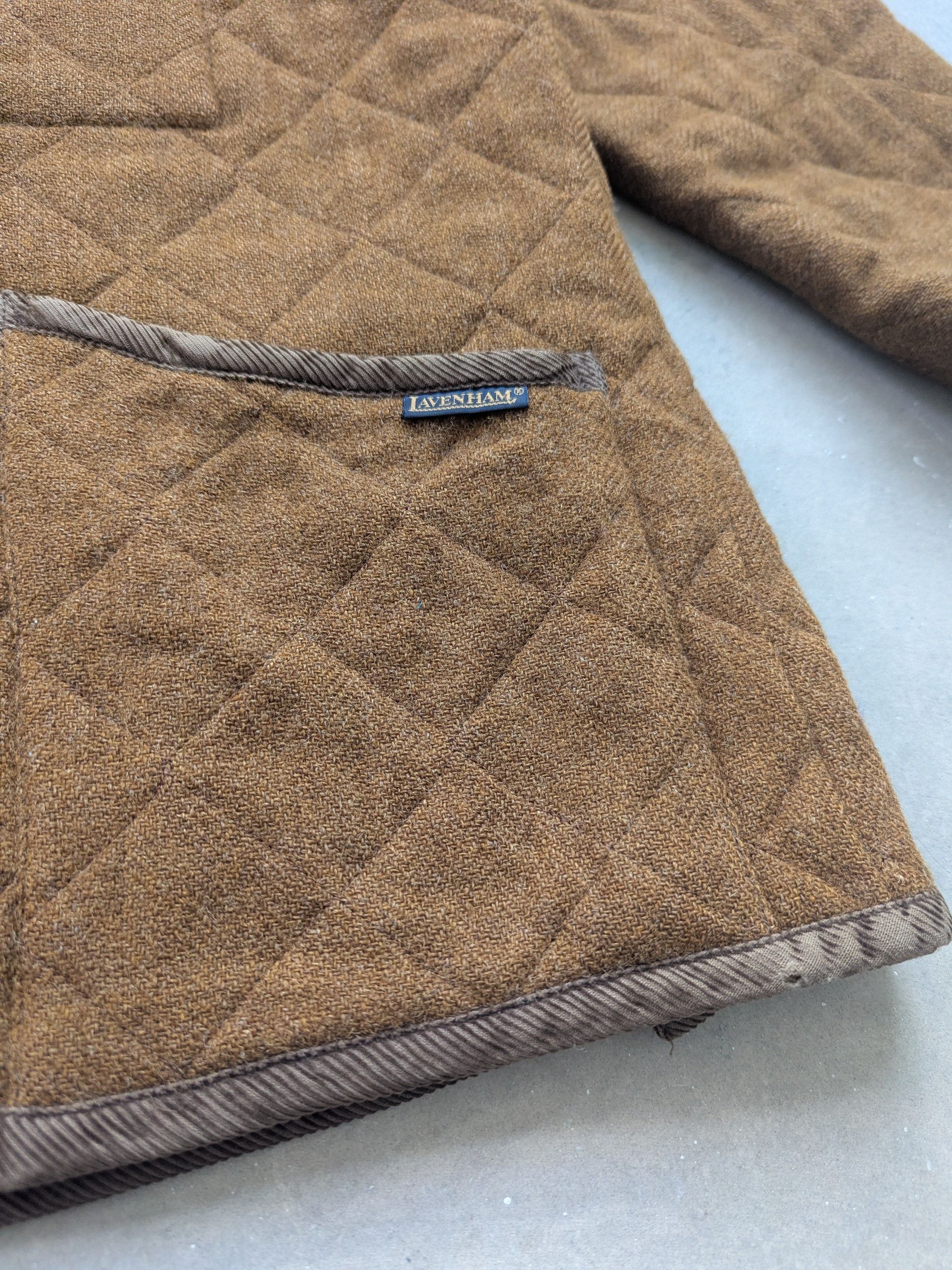 Lavenham Vintage Lavenham Long Melford Wool Quilted Jacket Brown Size M / US 6-8 / IT 42-44 - 8 Thumbnail