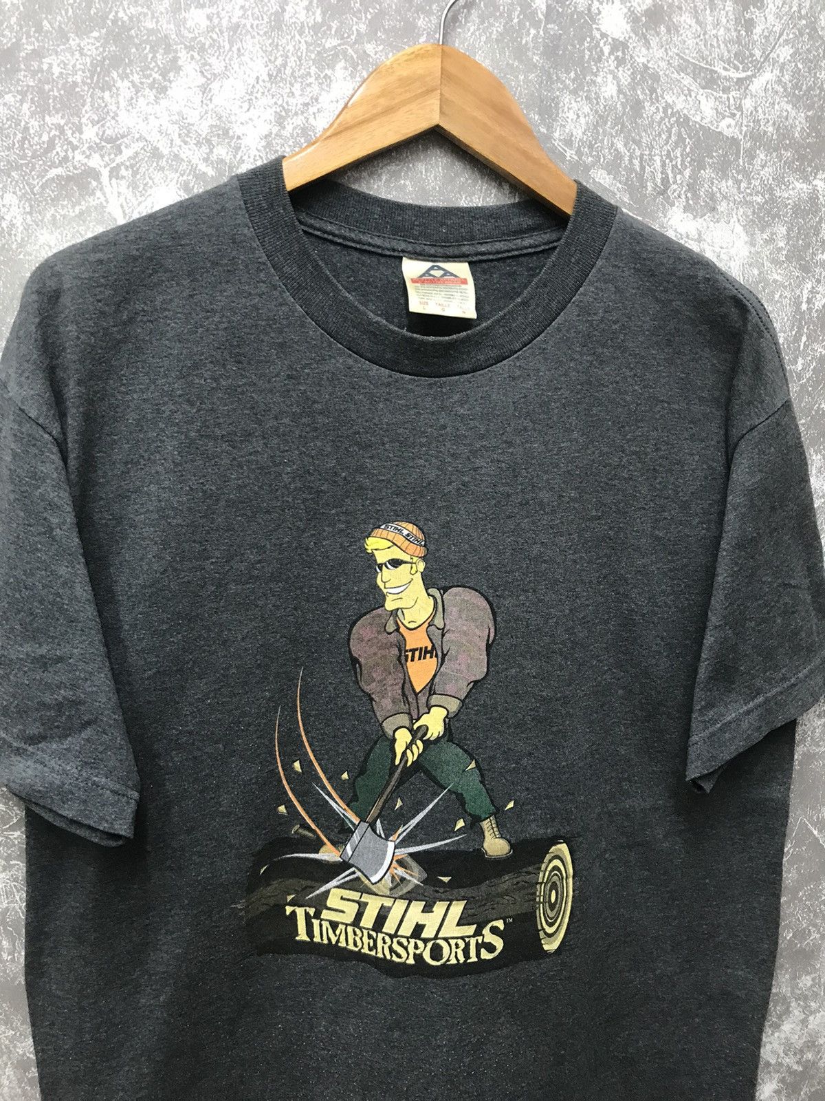 Playstation × Vintage Vintage90s STIHL Timbersports T-shirt Size US L / EU 52-54 / 3 - 4 Thumbnail