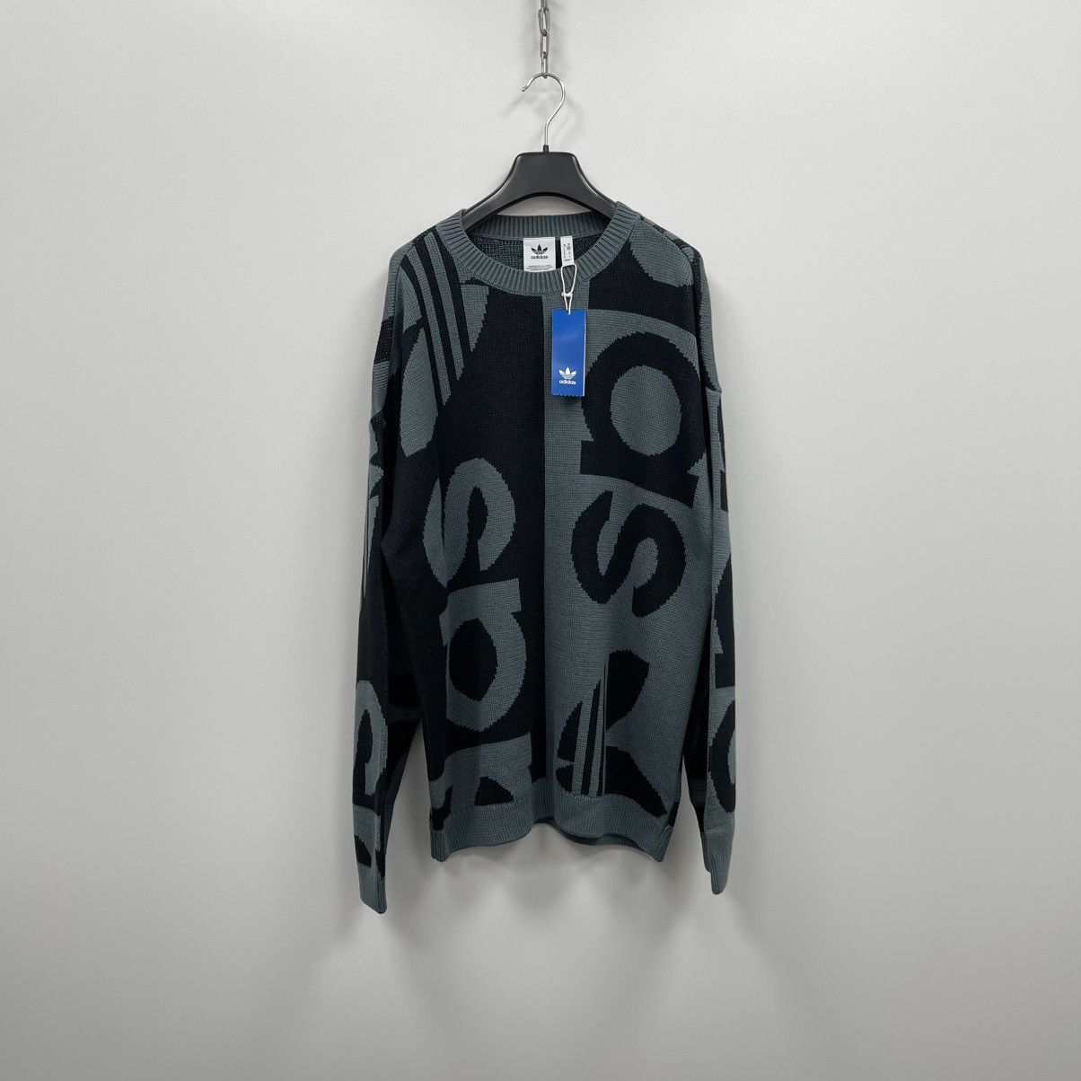 Adidas Adidas Originals R.Y.V. Logo Fishn Cotton Knit Crew Sweater Size US M / EU 48-50 / 2 - 1 Thumbnail
