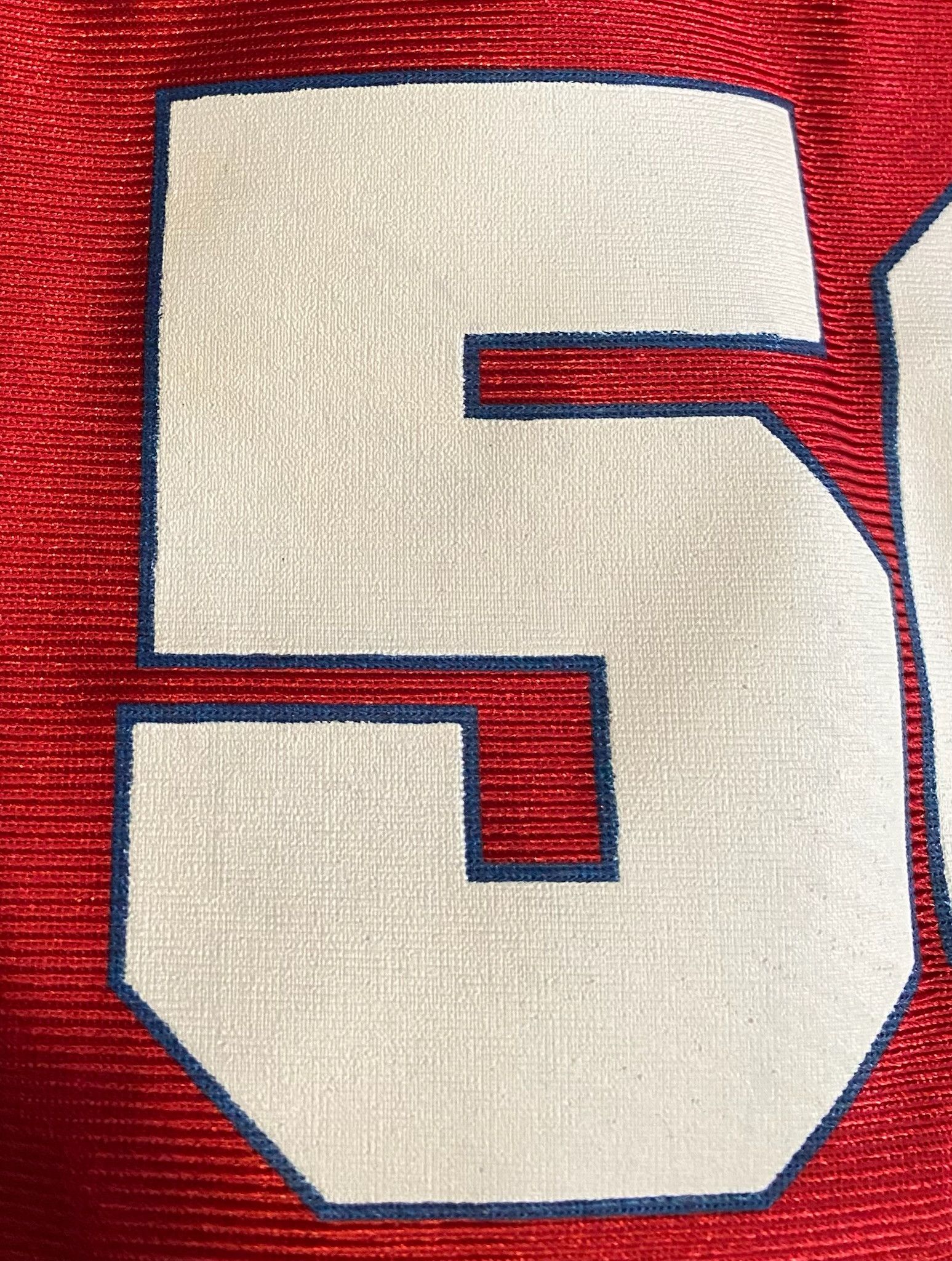 Majestic 90’s Majestic #56 Painted Football Jersey 2XL TALL Size US XXL / EU 58 / 5 - 8 Thumbnail