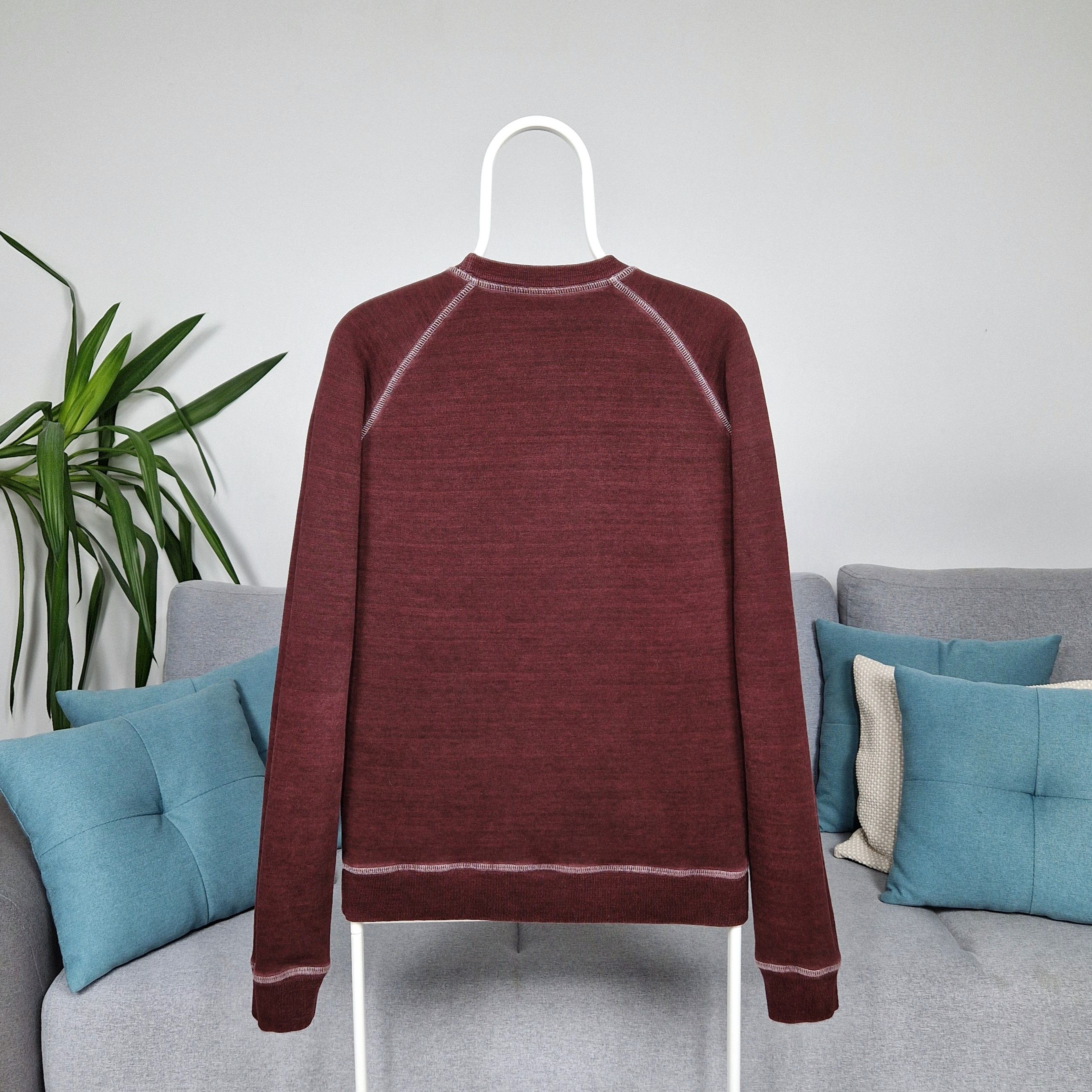 Dsquared2 Dsquared2 Burgundy "The Caten Peak" Printed Sweatshirt Size US S / EU 44-46 / 1 - 6 Thumbnail
