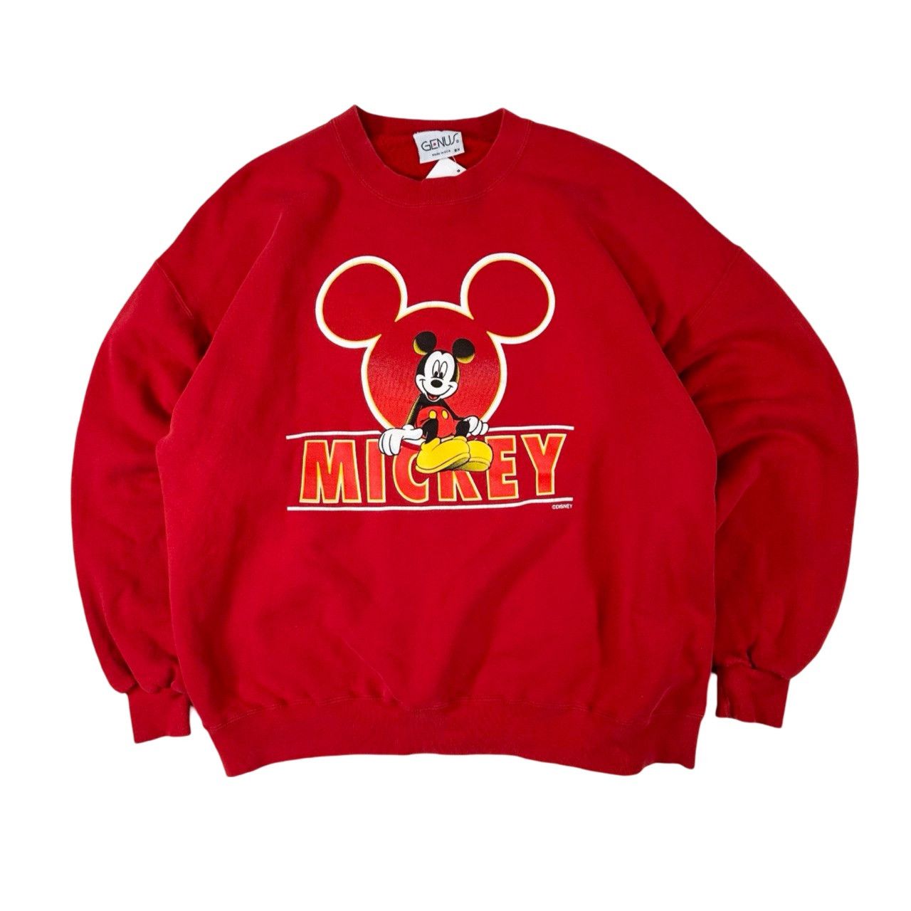 Vintage Vintage 90s Mickey Mouse Heavy Graphic Sweater Size US XL / EU 56 / 4 - 1 Thumbnail