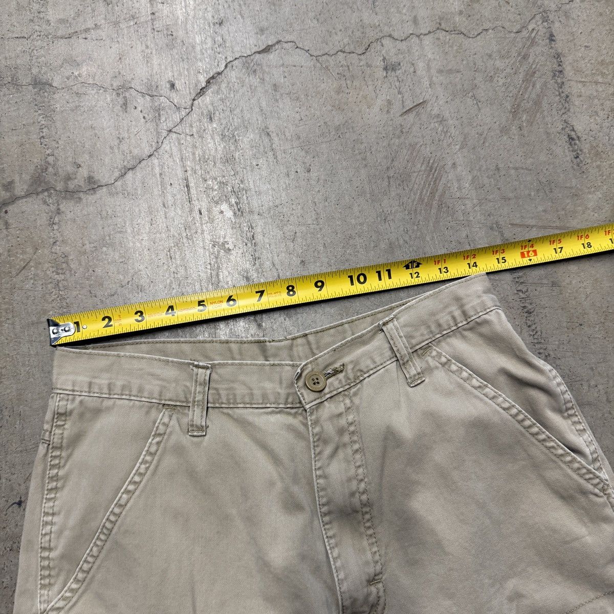 Wrangler Wrangler Baggy Wide Leg Cargo Cream Skater Shorts Mens W30 Size US 30 / EU 46 - 6 Thumbnail