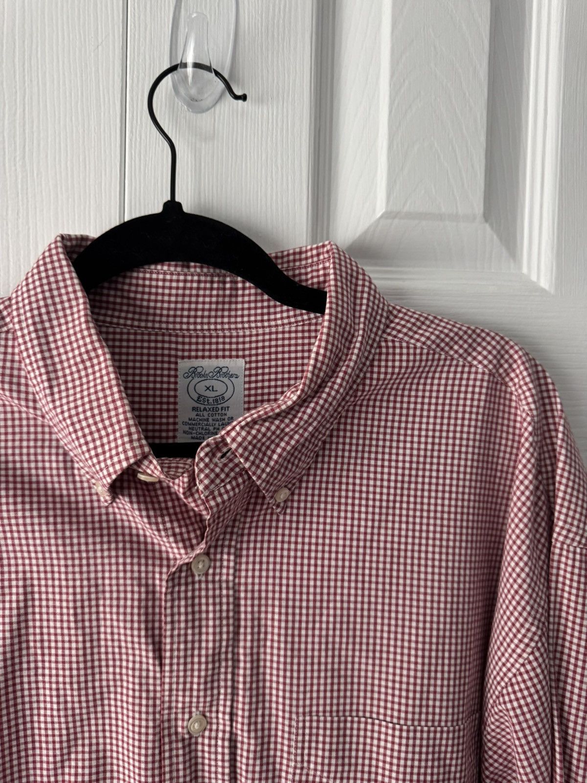 Brooks Brothers Brooks Brothers Red Gingham Button Down Shirt Size US XL / EU 56 / 4 - 3 Thumbnail