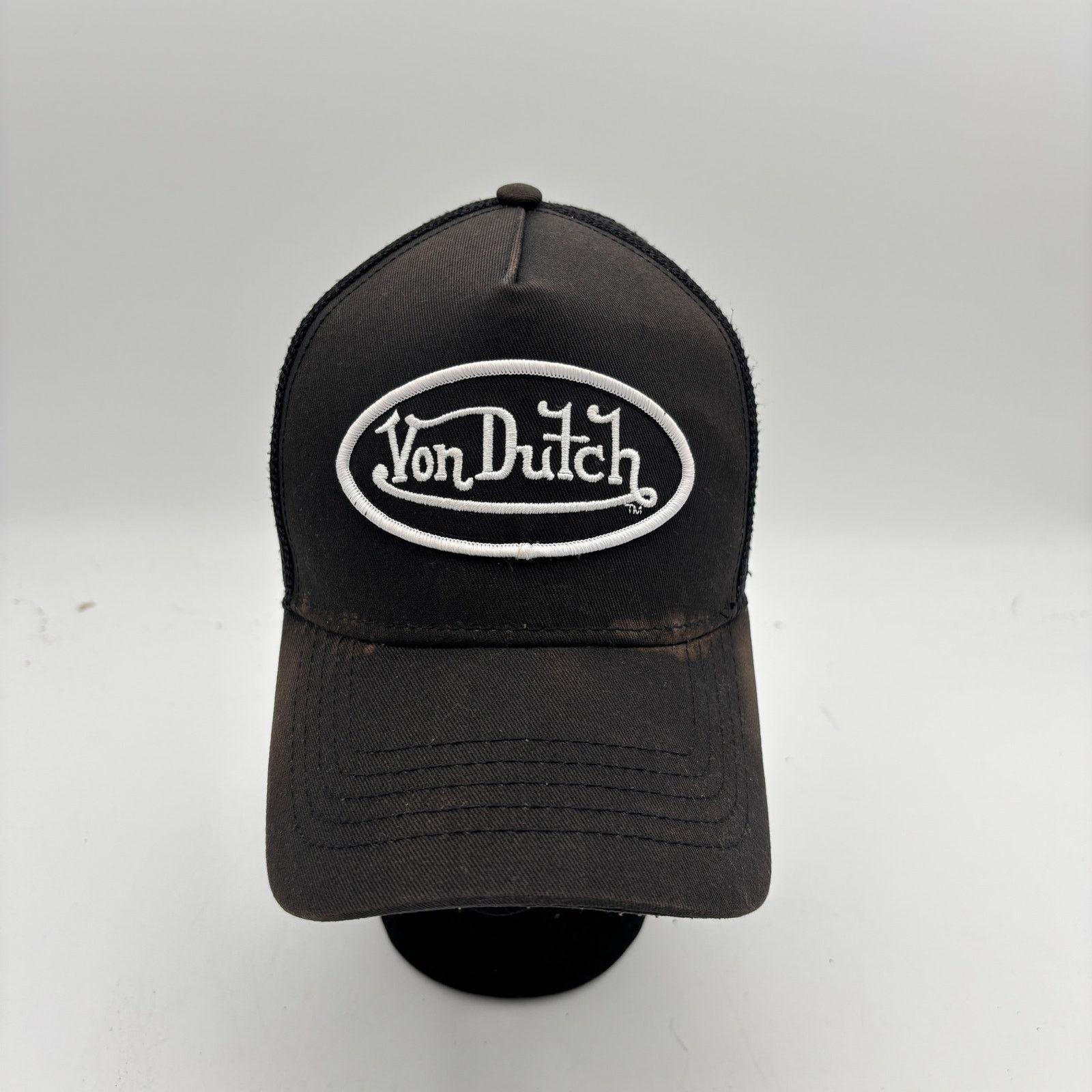 Von Dutch Von Dutch Classic Trucker Snapback Hat Y2K Grunge Biker Size ONE SIZE - 2 Thumbnail