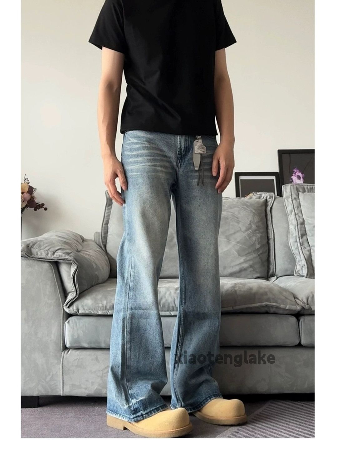 Jean × Vintage washed faded cleanfit yuppie y2k bootcut flared jeans Size US 30 / EU 46 - 4 Thumbnail