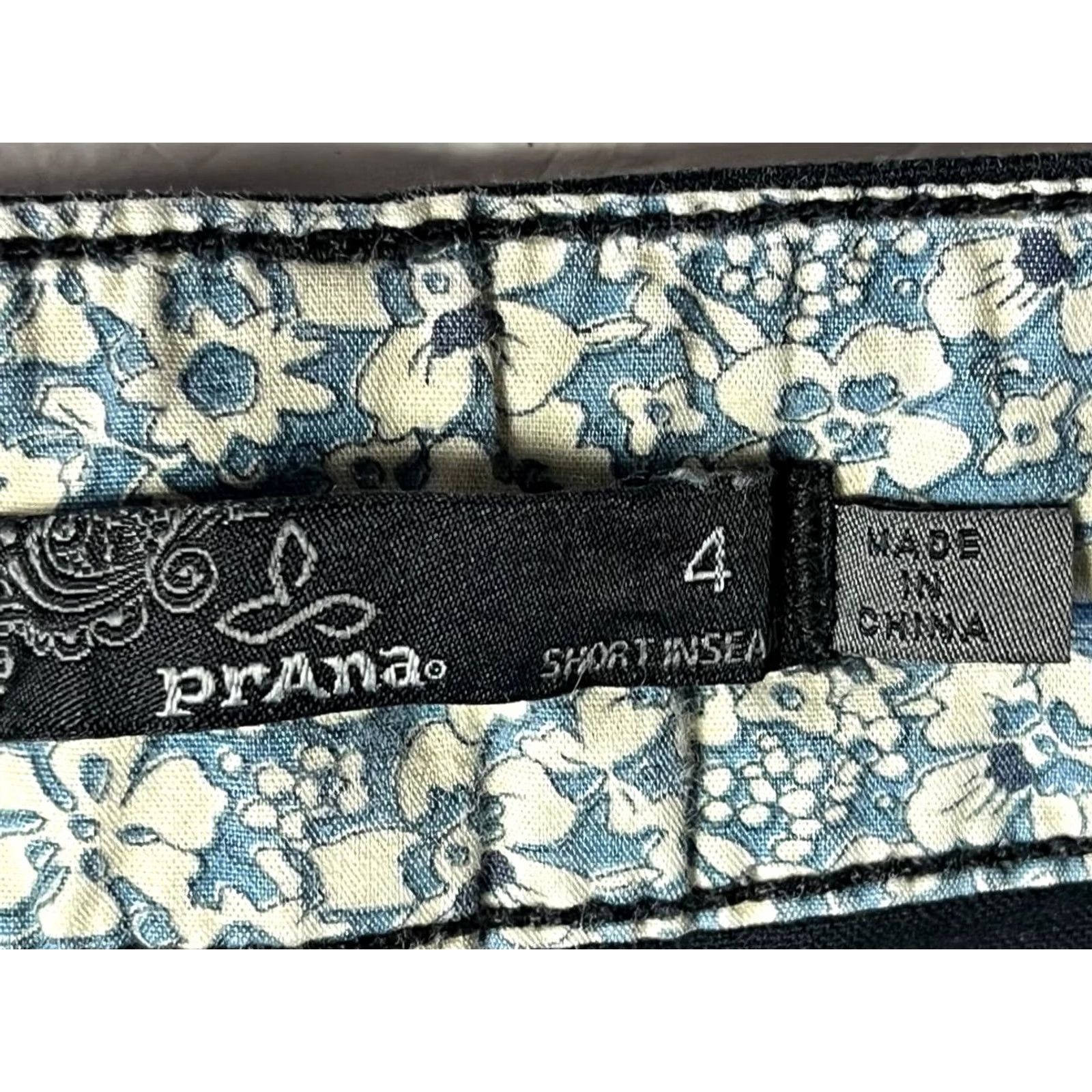 Prana VINTAGE PrAna Pants Nylon Stretch Side Pocket Outdoors Black Women Size 4 Size 27" / US 4 / IT 40 - 6 Thumbnail