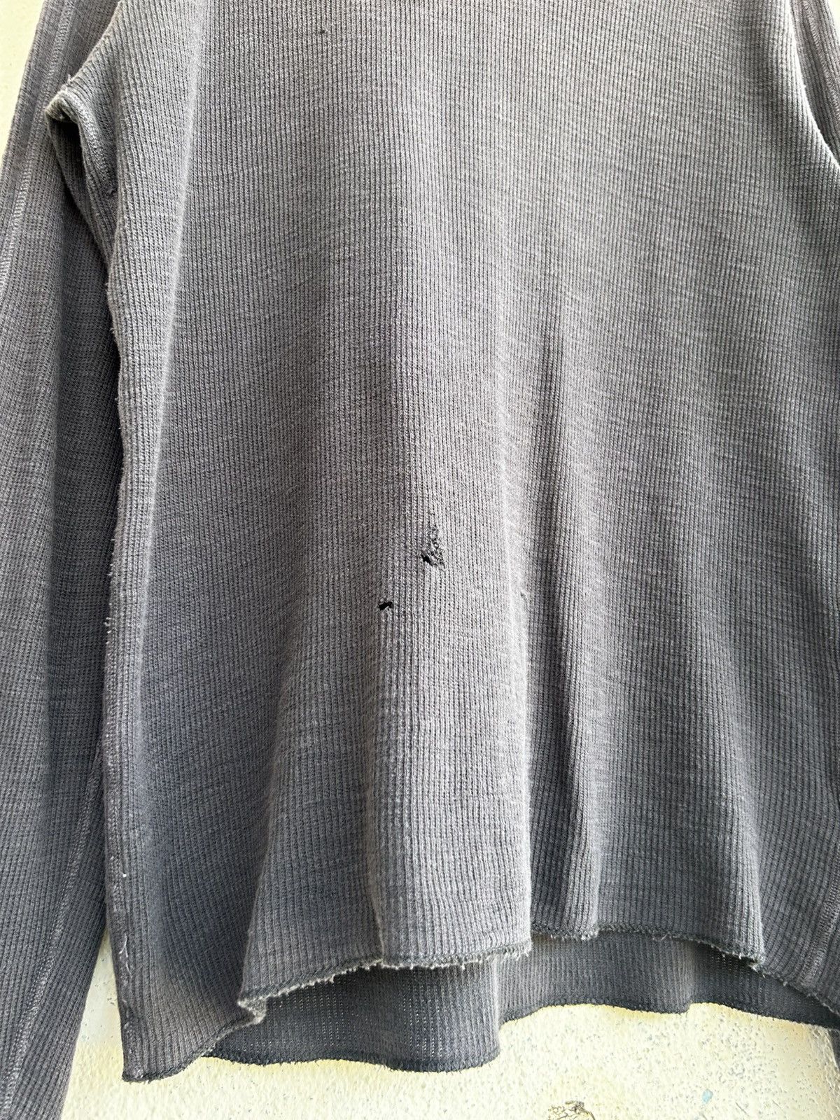 RRL Ralph Lauren Double RL Distressed Waffle Hoodie Size US M / EU 48-50 / 2 - 5 Thumbnail