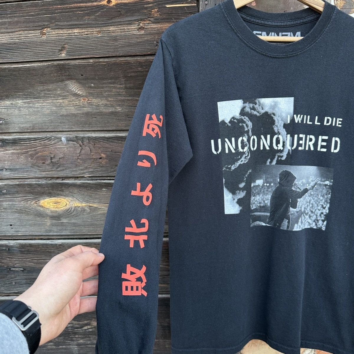 Eminem Eminem I Will Die Unconquered Rap Long Sleeve T-Shirt Y2K Size US S / EU 44-46 / 1 - 2 Thumbnail