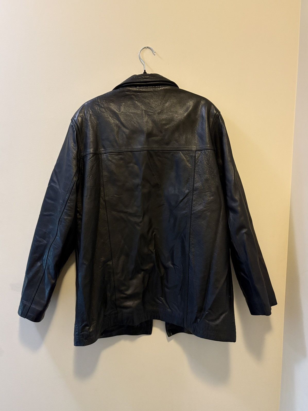 Vintage Vintage Mens Black Soft Leather Jacket - M/L Size US M / EU 48-50 / 2 - 3 Thumbnail
