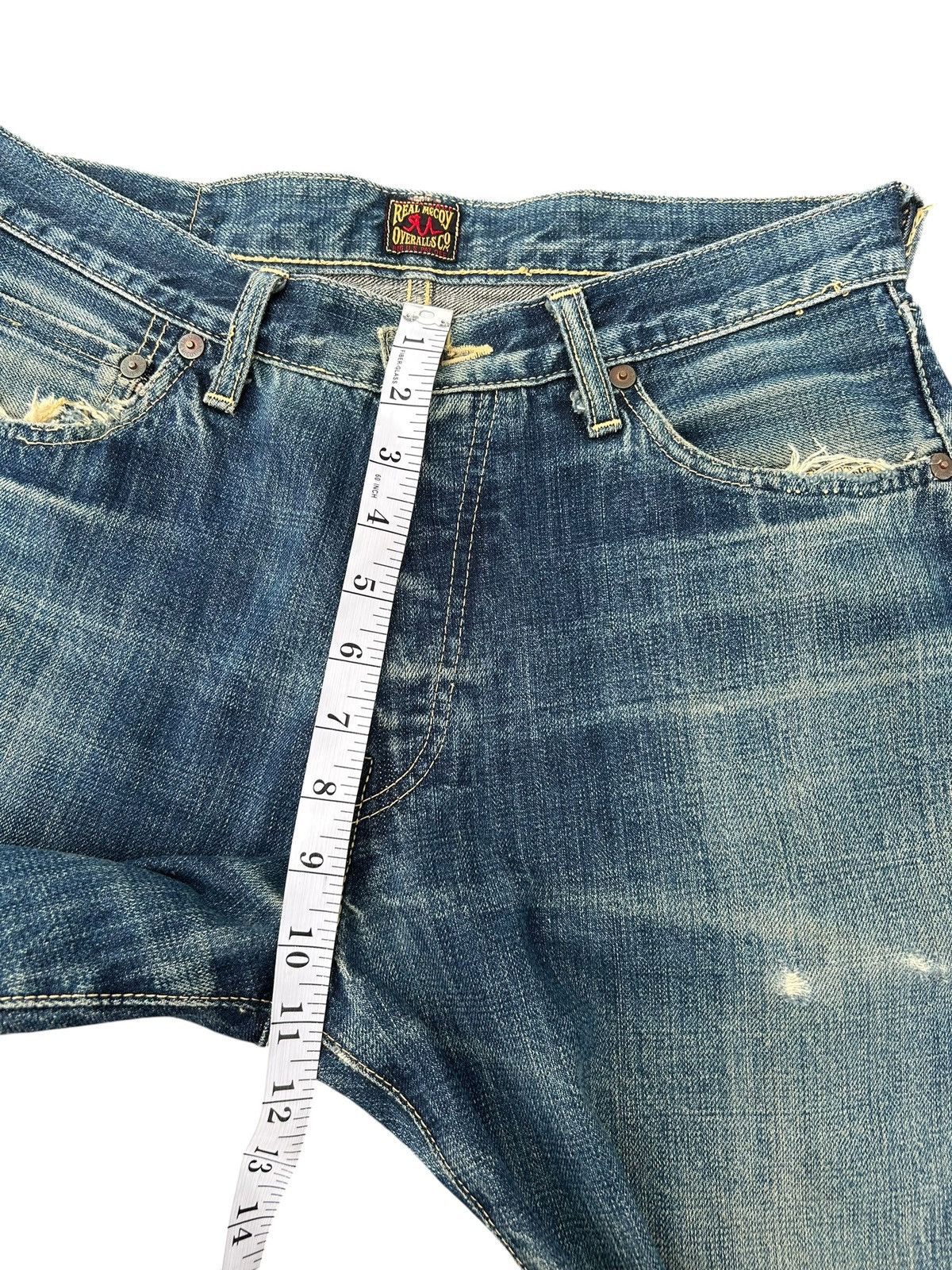 Kapital Vintage Real McCoy Selvedge Distressed Denim Jeans Size US 31 - 22 Thumbnail