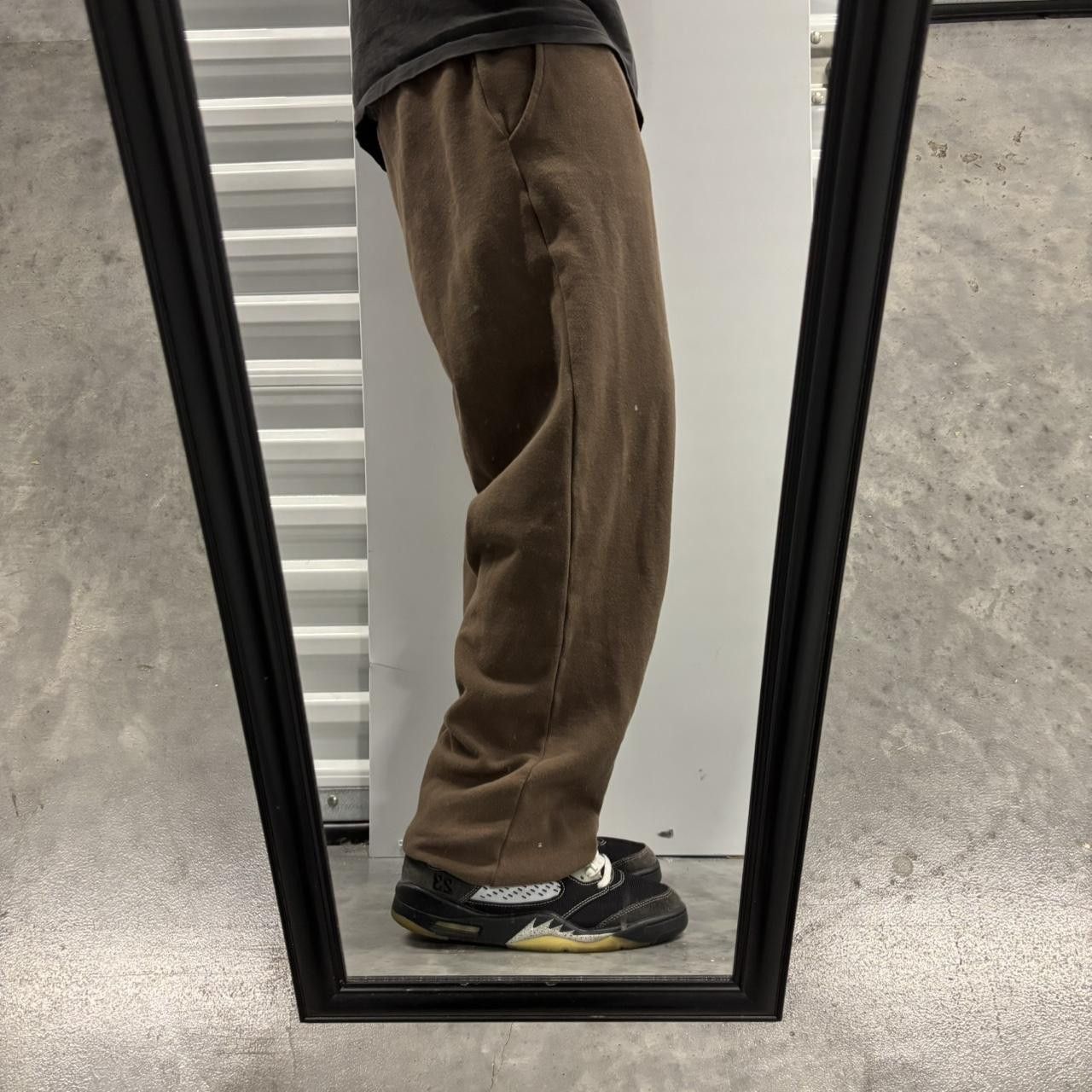 Japanese Brand × Vintage Crazy Vintage Y2K/2000s Brown Essential Sweatpants! Size US 32 / EU 48 - 2 Thumbnail
