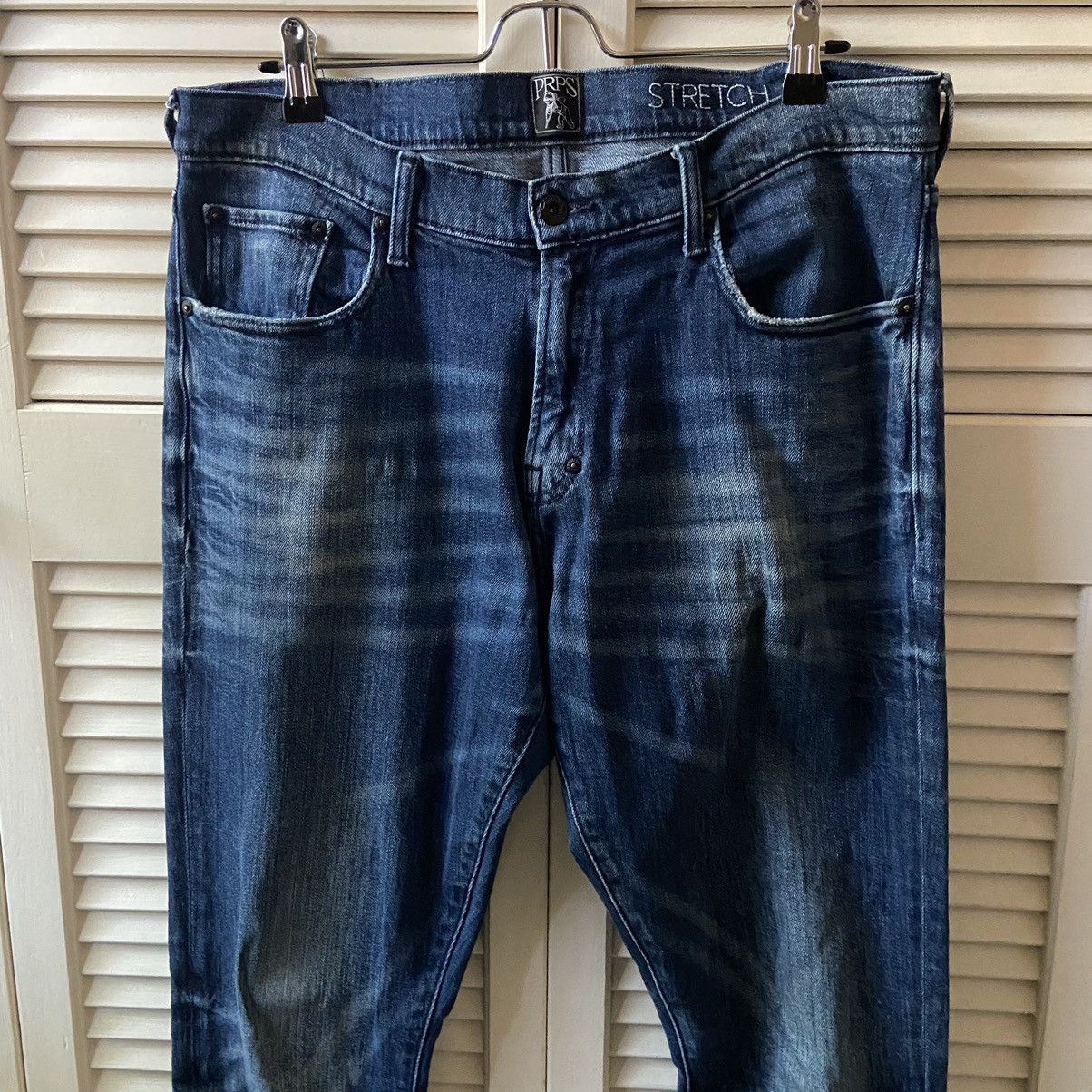 Prps PRPS Stretch Slim Blue Denim Jeans Pants Faded Color Dri Size US 33 - 2 Thumbnail