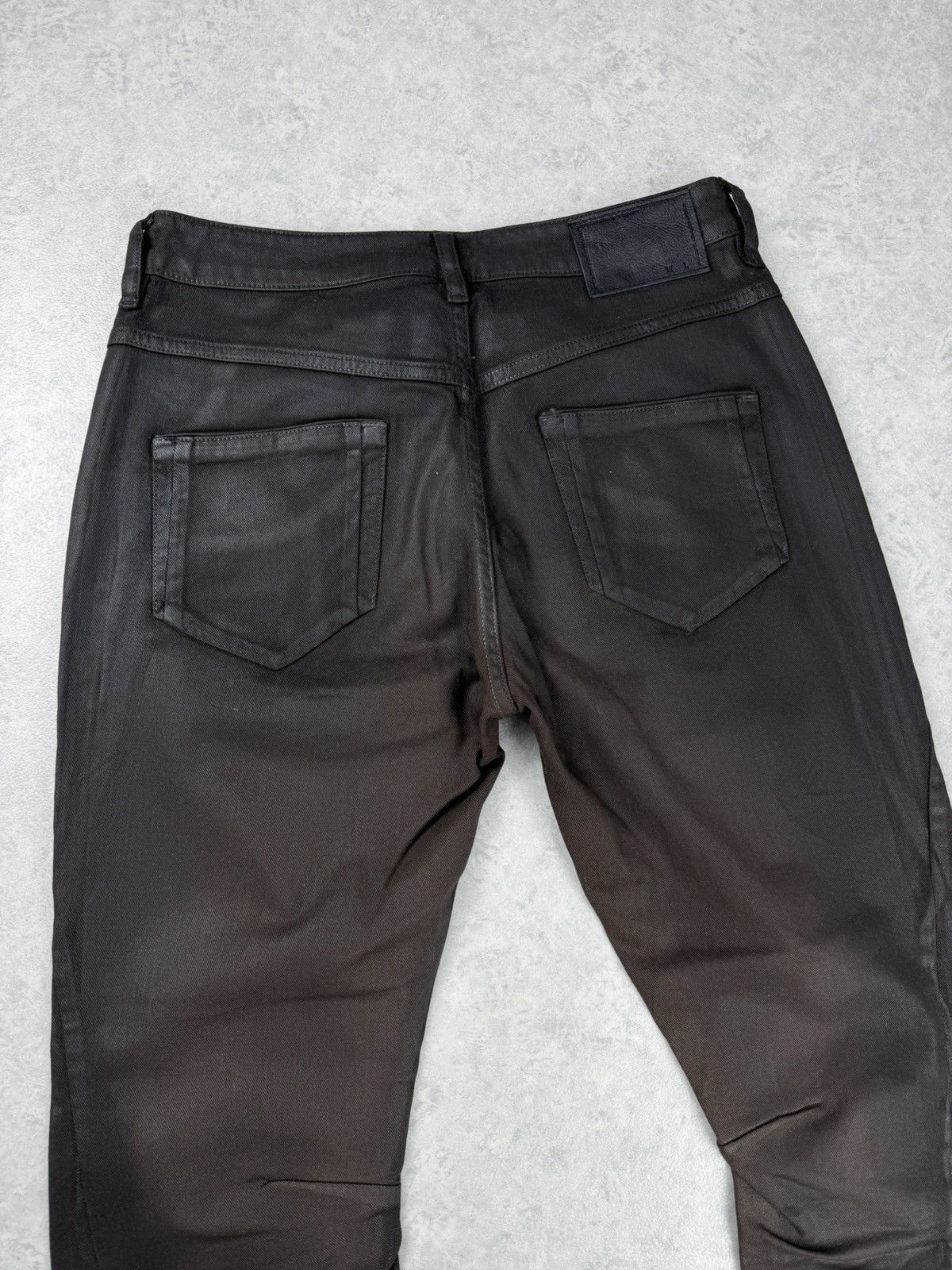 Diesel Black Gold Diesel Black Gold Type 147 Waxed Biker Jeans Unisex Size 28 Size US 28 / EU 44 - 10 Thumbnail