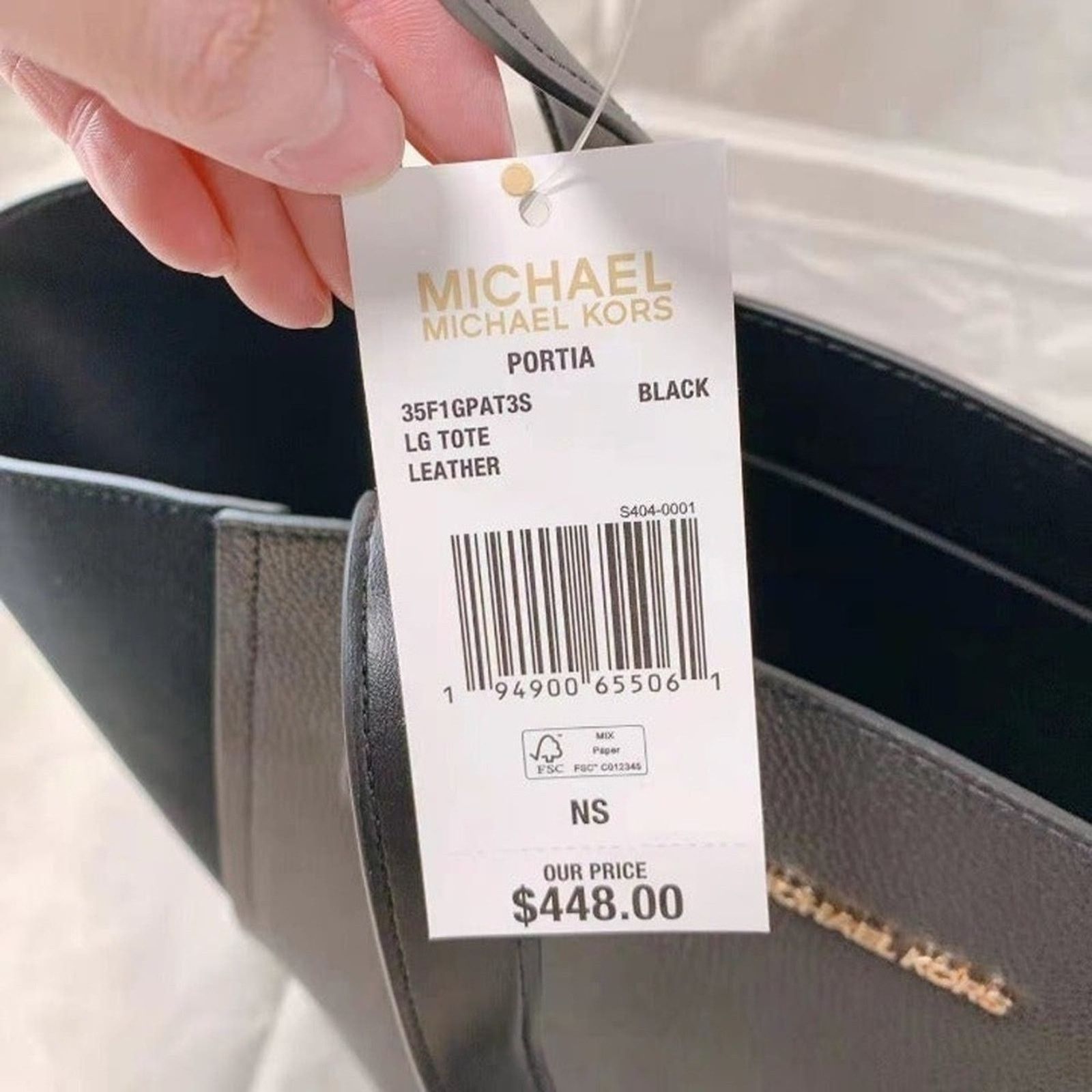 Michael Kors Michael Kors 35F1GPAT3S Portia large Bucket Bag In Black Size ONE SIZE - 5 Thumbnail