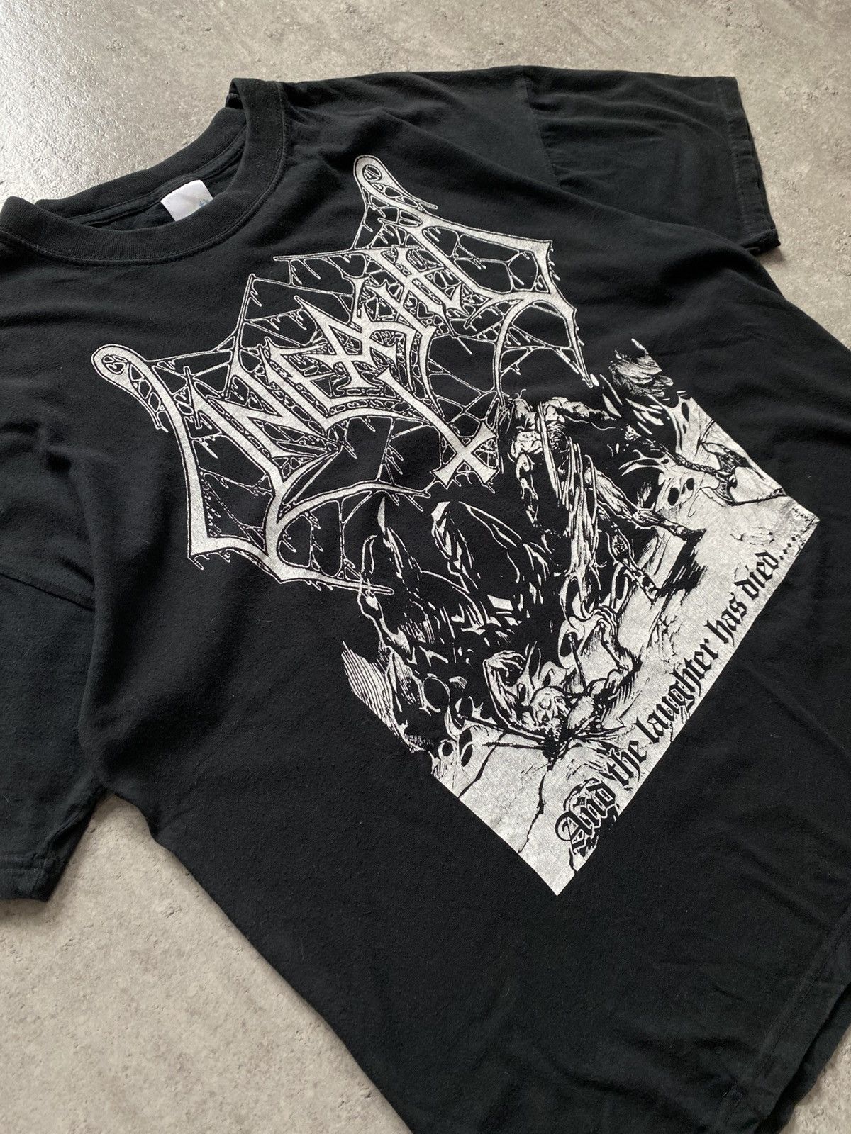 Vintage Unleashed And the Laughter Has Died Back Print Thor’s Hammer Size US L / EU 52-54 / 3 - 2 Thumbnail