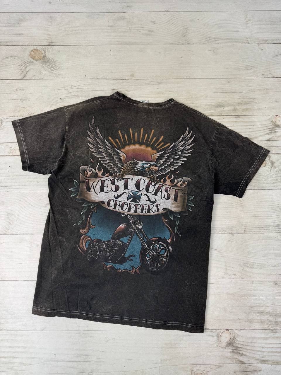 West Coast Choppers Vintage West Coast Choppers Eagle Bike T Shirt Moto 90s USA Size US XL / EU 56 / 4 - 14 Thumbnail
