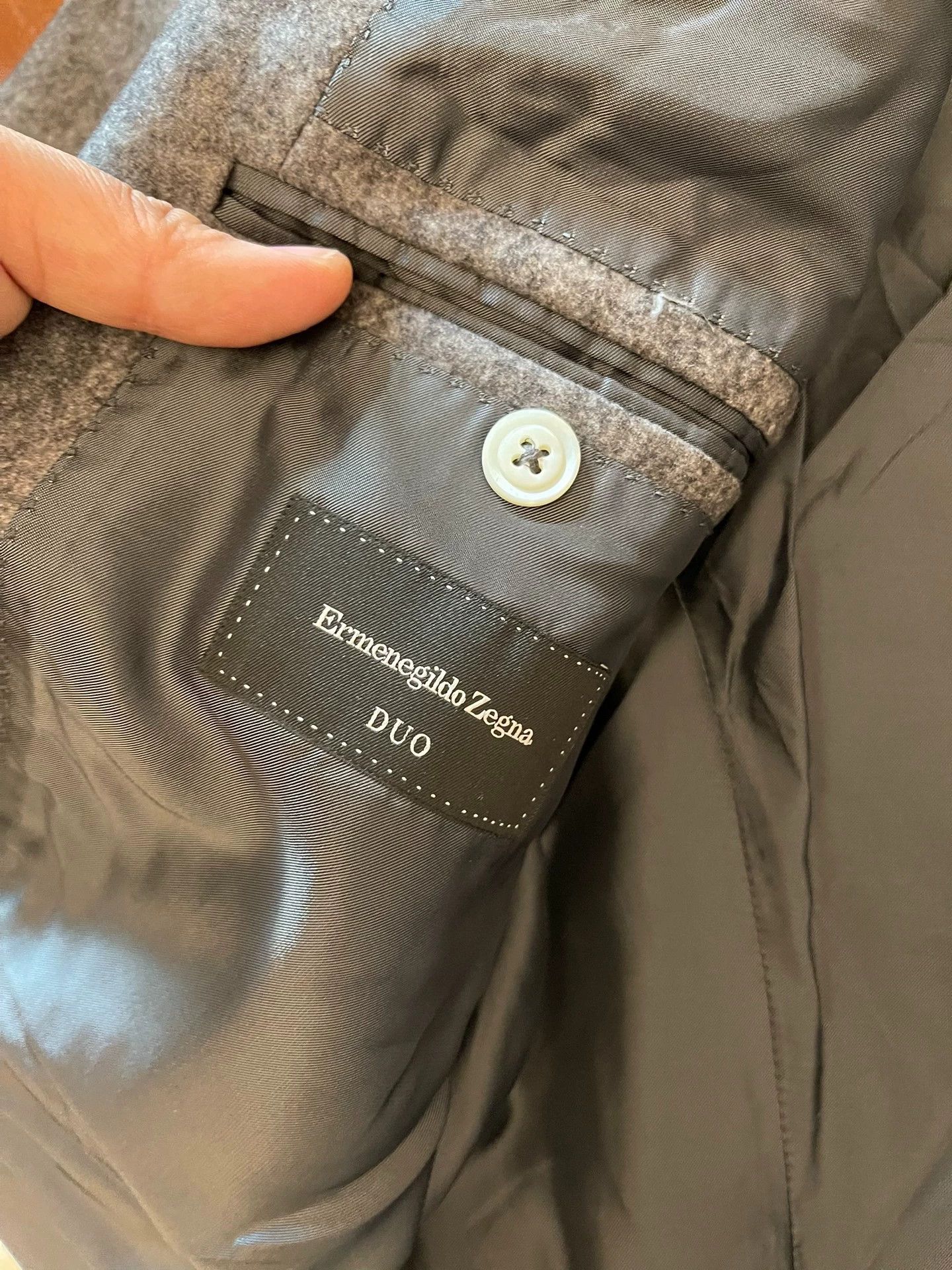 Ermenegildo Zegna Ermenegildo Zegna EZ Wool Suit 48 Classic Gray Size 48R - 4 Thumbnail