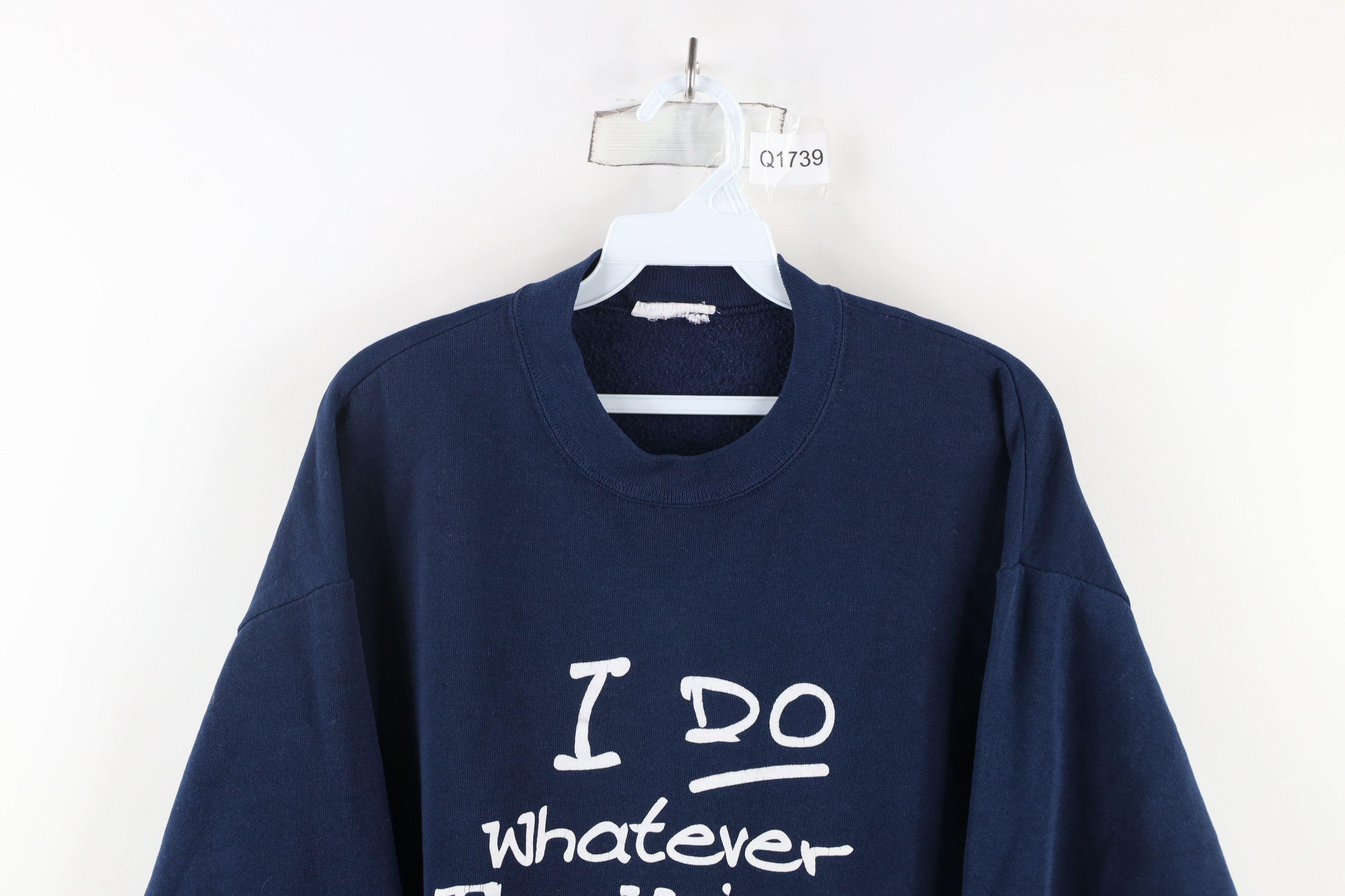 Vintage Vintage 90s The Voices In My Head Tell Me To Do Sweatshirt Size US L / EU 52-54 / 3 - 2 Thumbnail