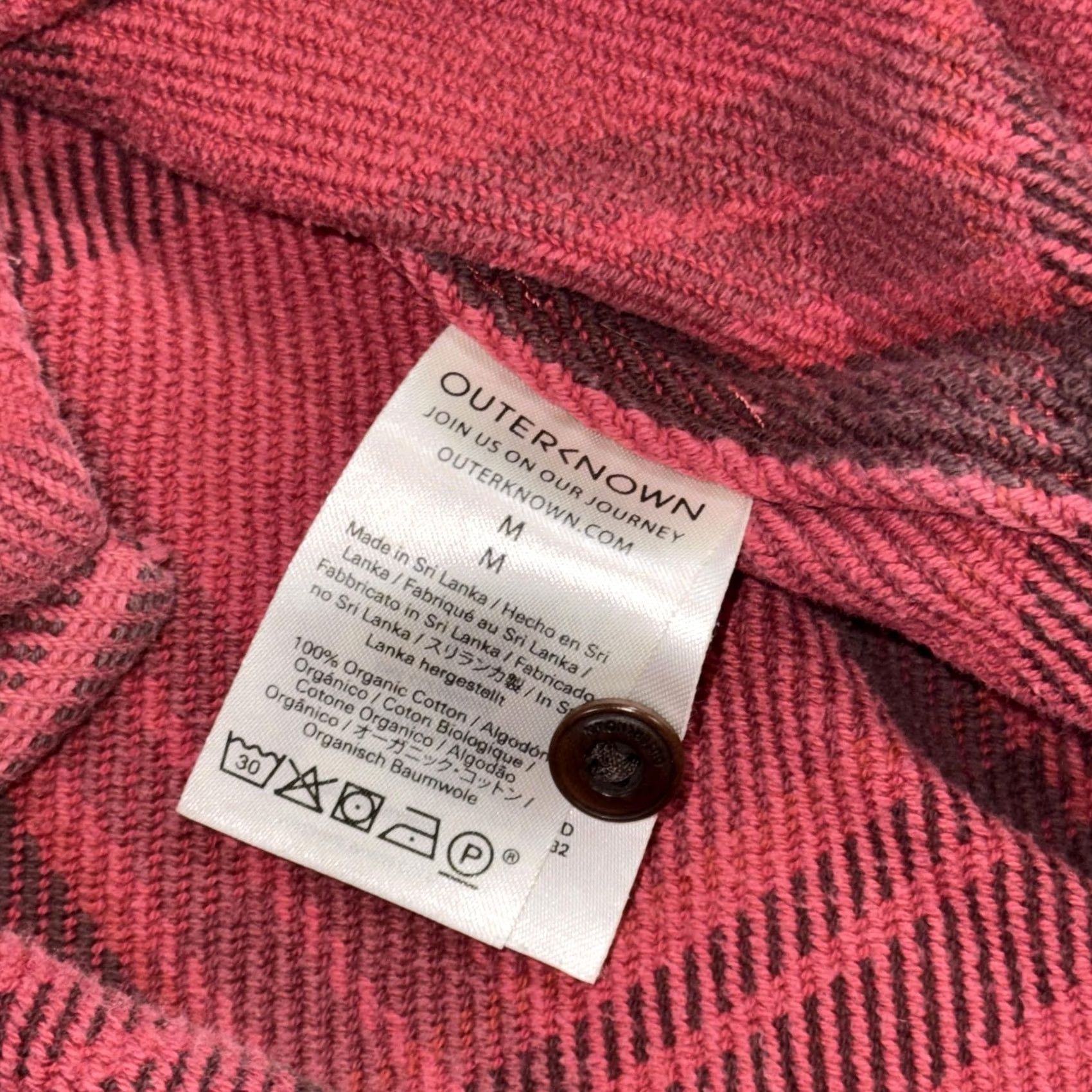 Outerknown Outerknown Shirt Mens M Red Plaid Organic Cotton Flannel Button Up Casual Size US M / EU 48-50 / 2 - 5 Thumbnail