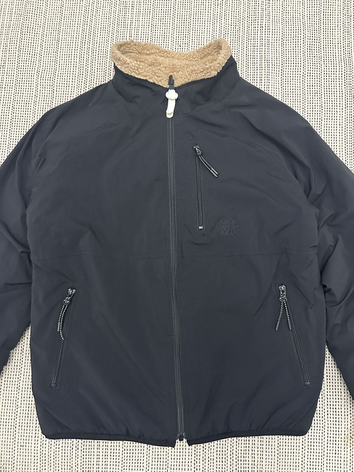 Japanese Brand 🔥VINTAGE POWER TO THE PEOPLE DIP PILE FLEECE JACKET Size US M / EU 48-50 / 2 - 7 Thumbnail