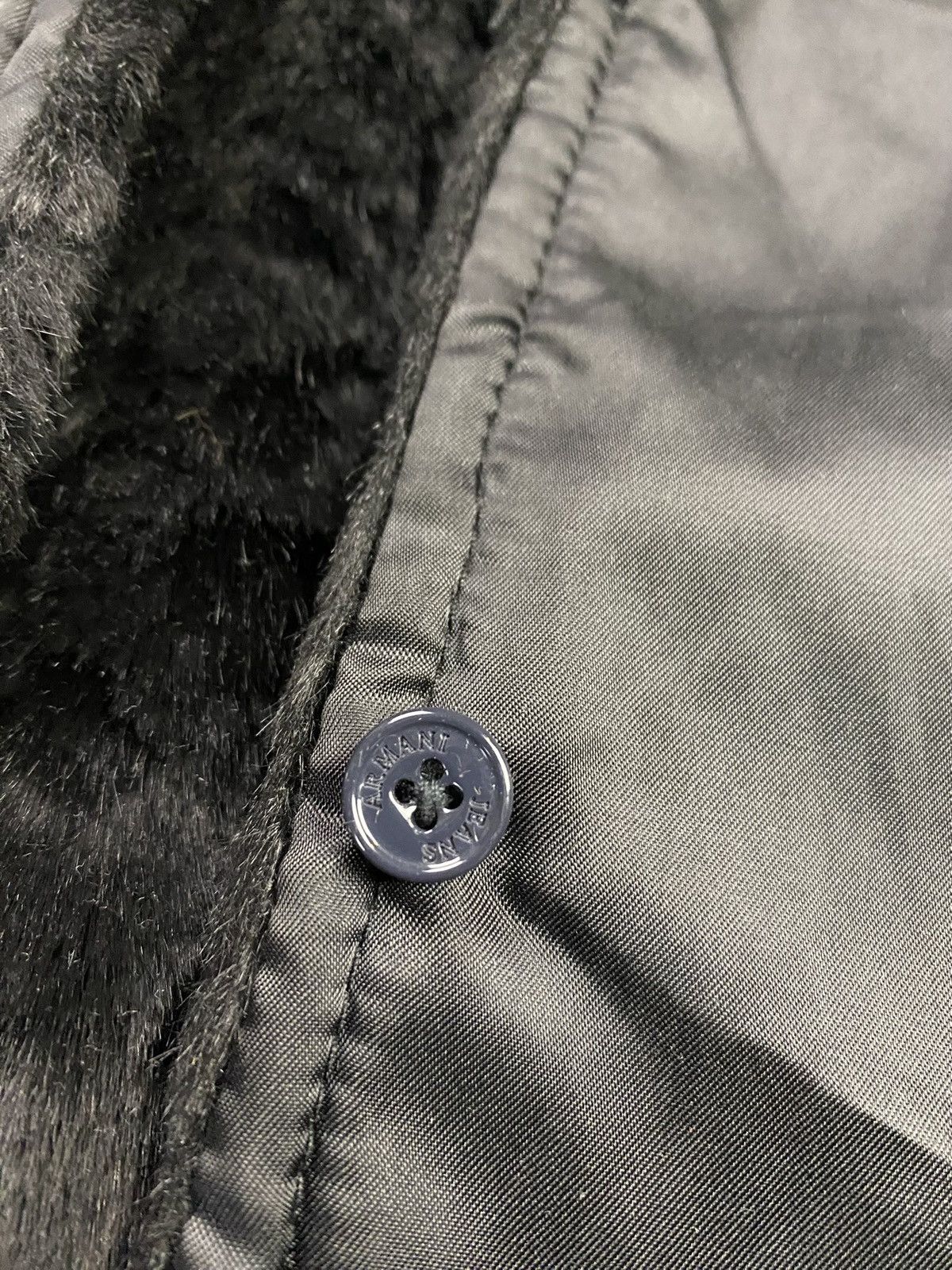 Giorgio Armani Armani jeans vintage coat faux fur archive winter arcade Size L / US 10 / IT 46 - 9 Thumbnail