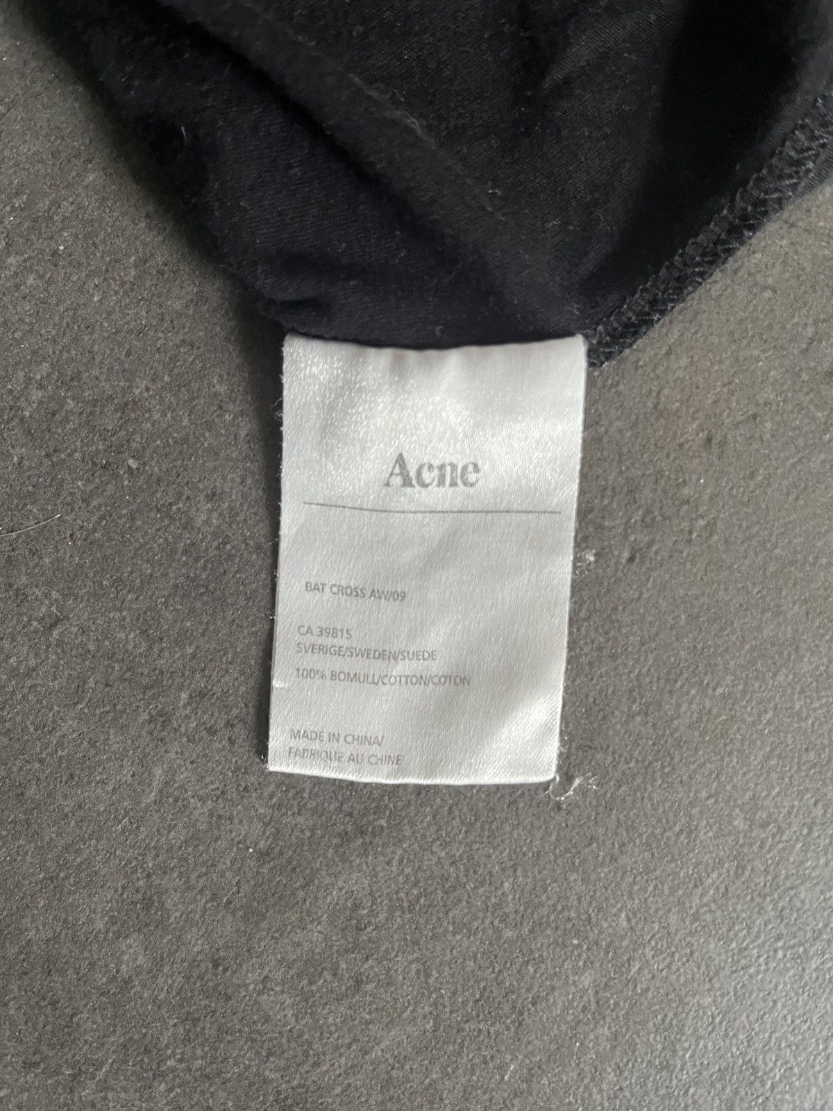 Acne Studios Acne Studios Bat Cross AW/09 Size US S / EU 44-46 / 1 - 5 Thumbnail