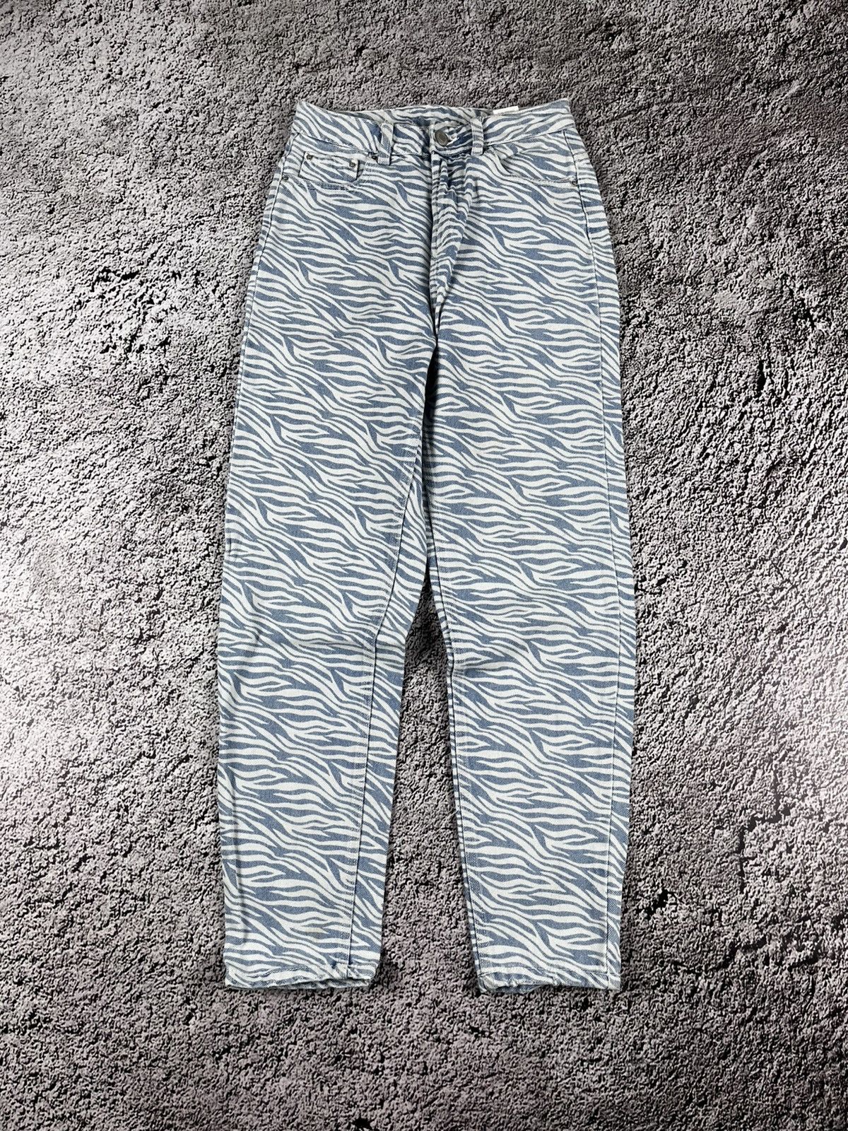 Japanese Brand Vintage Y2K zebra jeans streetwear juicy style avantgarde Size 25" / US 0 / IT 36 - 2 Thumbnail