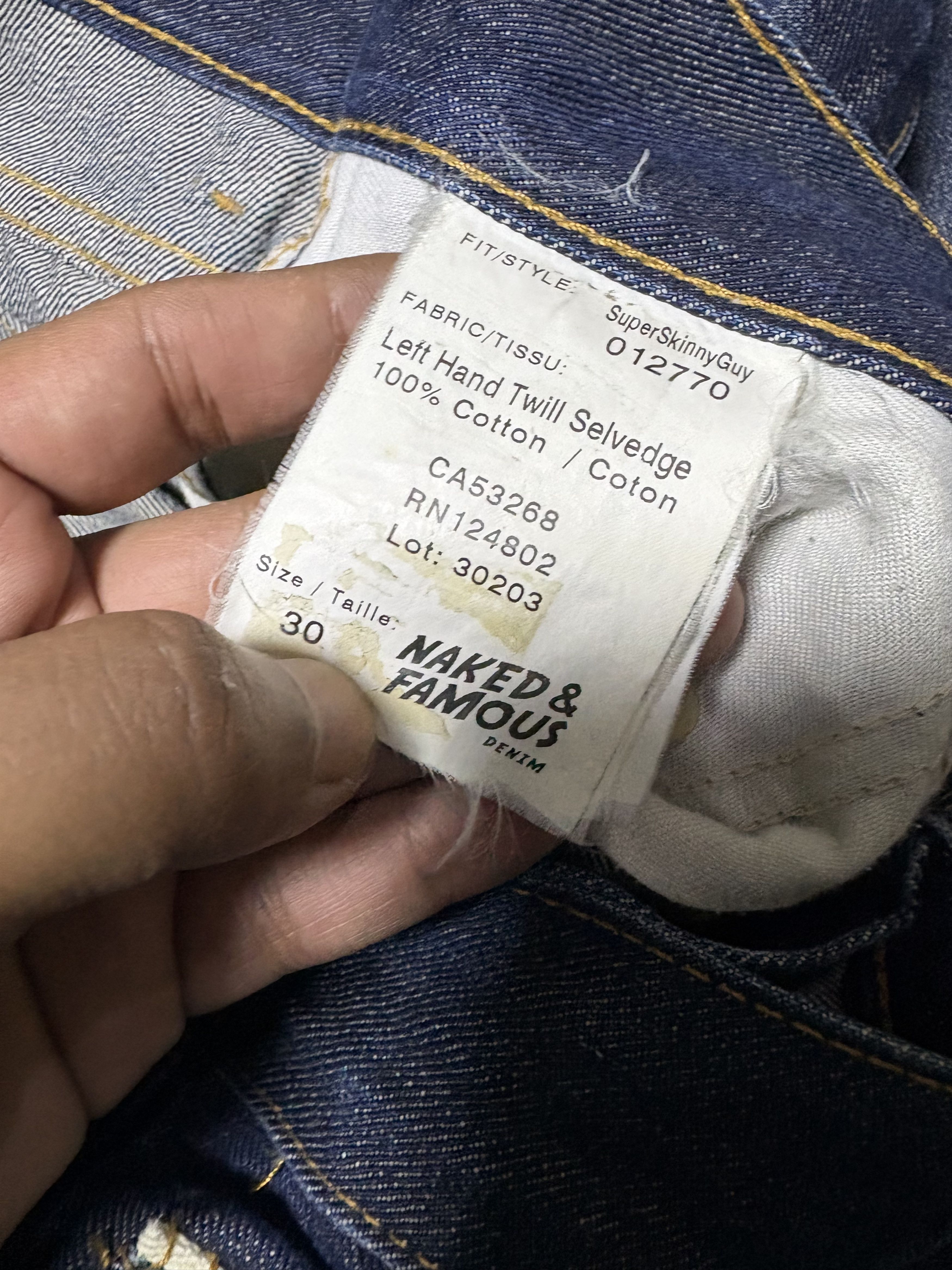 Naked & Famous Naked & famous selvage denim pants Size US 30 / EU 46 - 10 Thumbnail