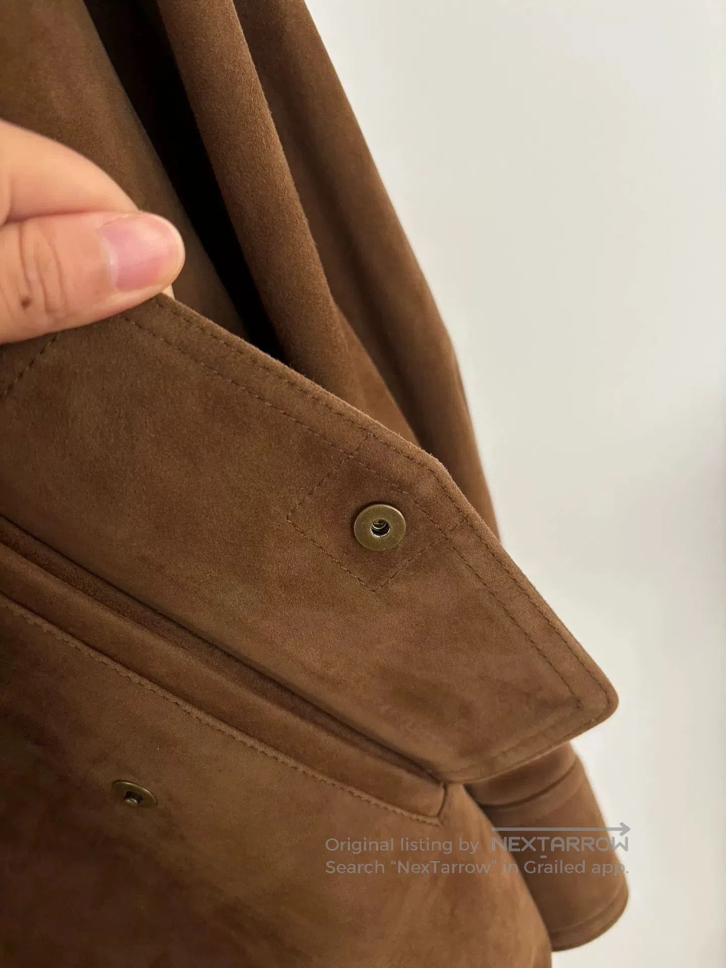 Other Brown Soft Sheepskin Suede Jacket. Size US S / EU 44-46 / 1 - 3 Thumbnail