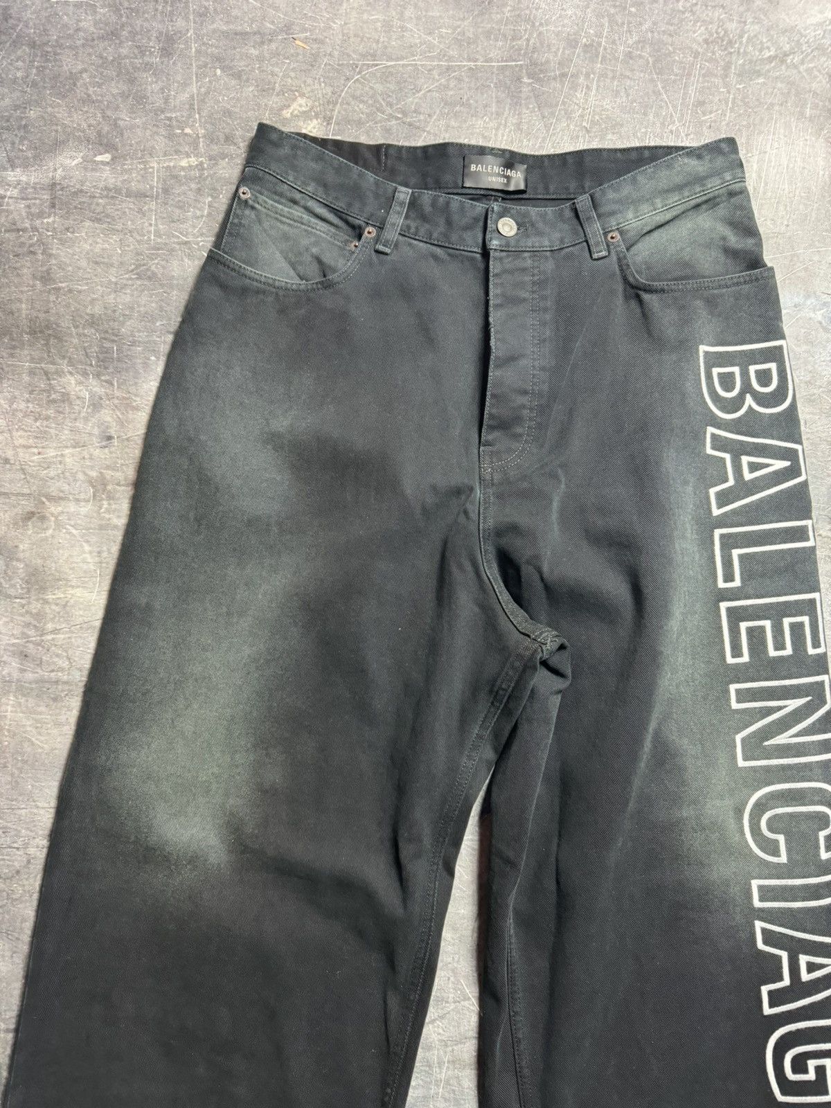 Balenciaga Balenciaga Outline Baggy Pants in Black Size US 30 / EU 46 - 3 Thumbnail