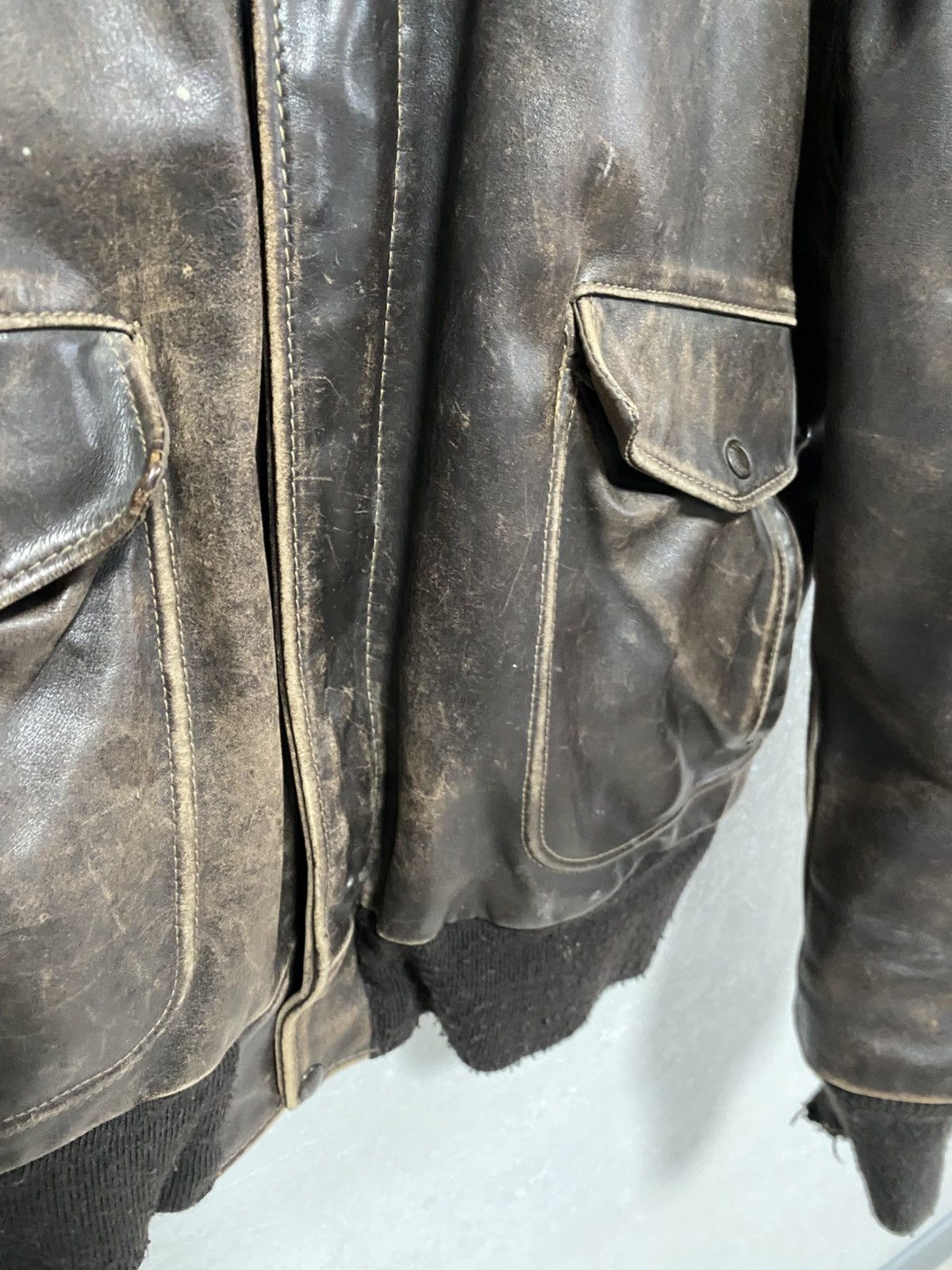 Schott GENUINE VINTAGE 70s SCHOTT IS 674 MS LEATHER FLIGHT JACKET Size US M / EU 48-50 / 2 - 6 Thumbnail