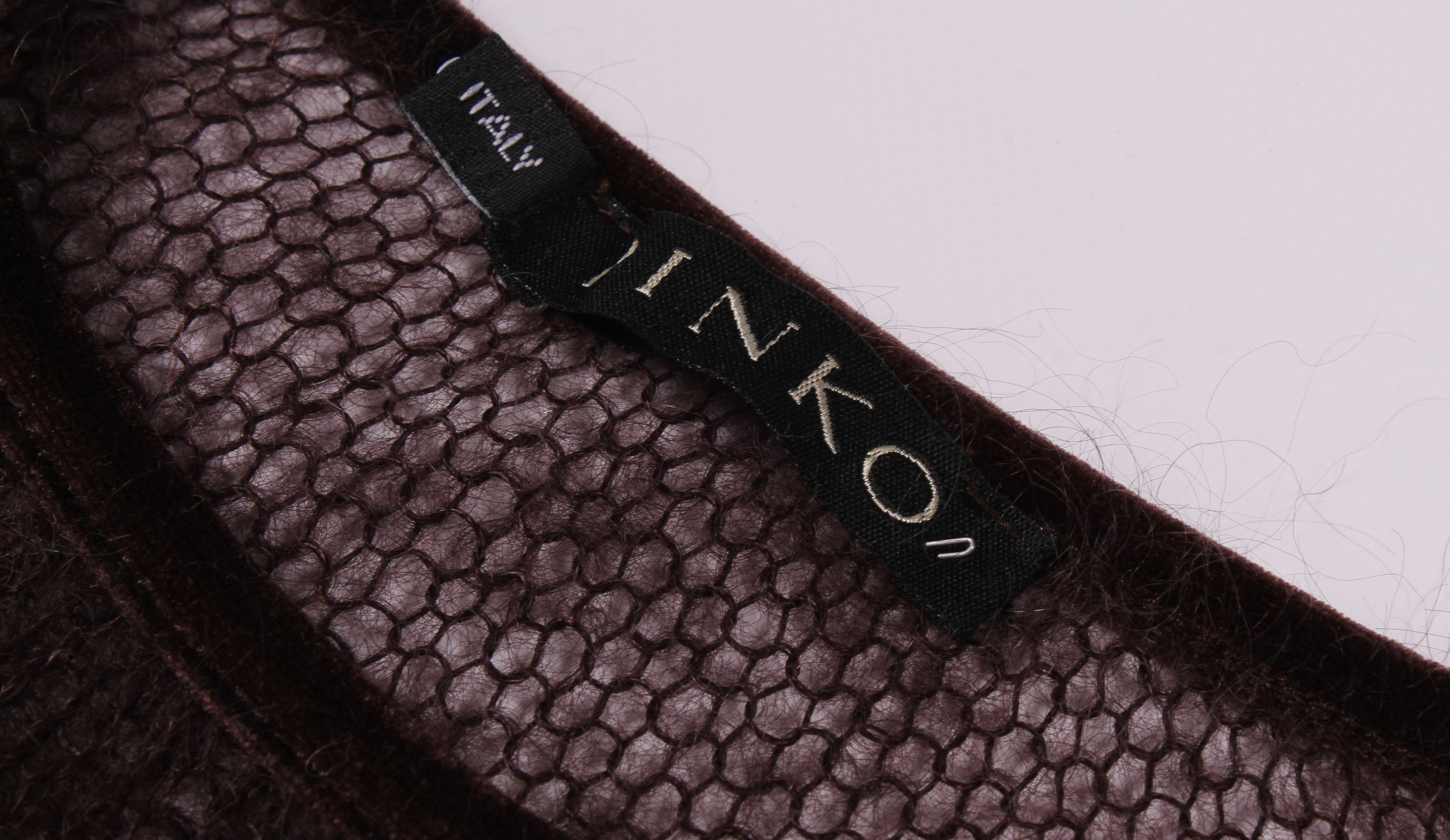 Pinko × Vintage Vintage Rare PINKO Y2K Net Knit Mohair Grunge Sweater Jumper Size S / US 4 / IT 40 - 3 Thumbnail