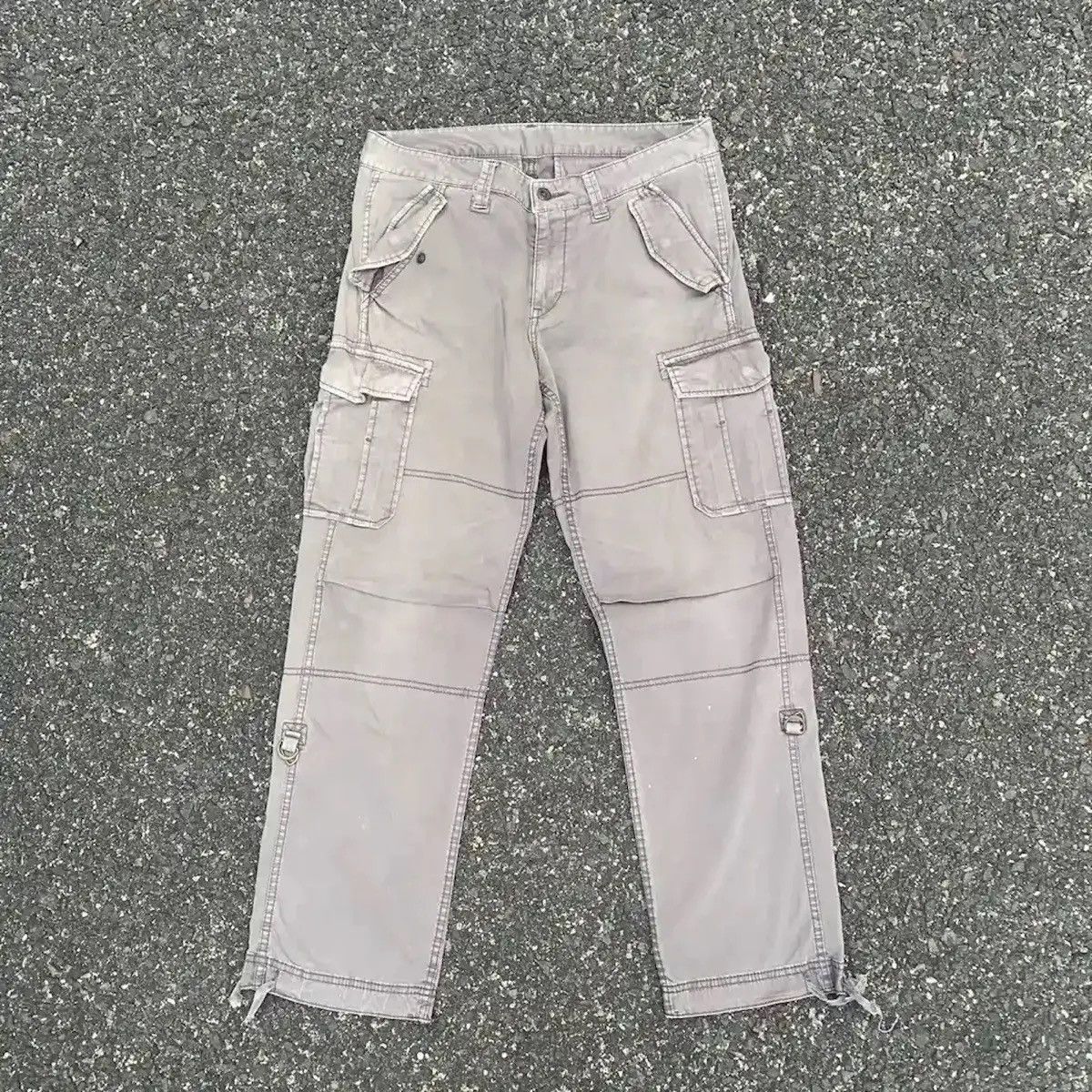 Japanese Brand JAPANESE VINTAGE UTILITY FADED TROUSERS CARGO PANTS W30 Size US 30 / EU 46 - 3 Thumbnail