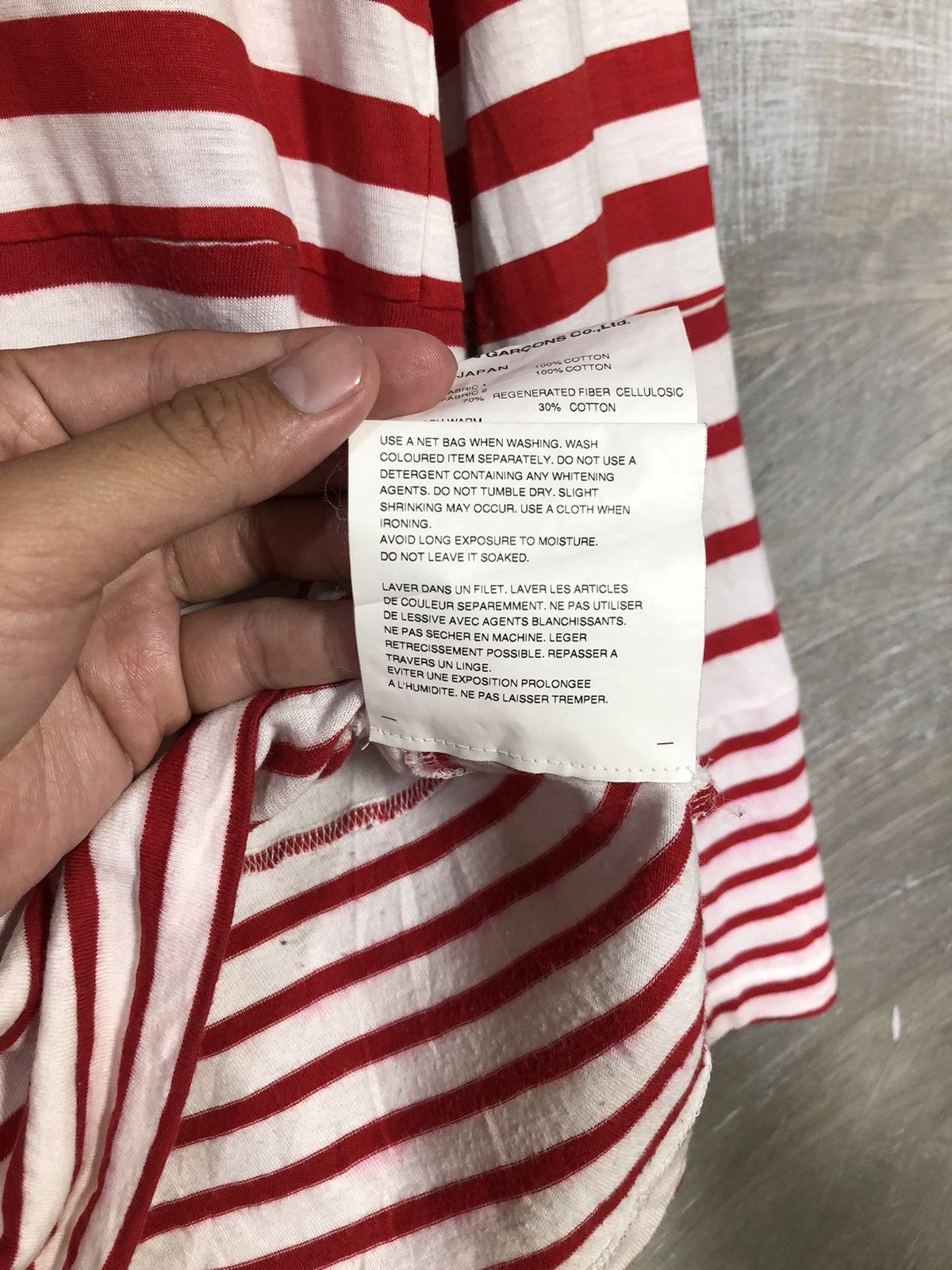Comme des Garcons Comme Des Garcons CDG Women Longslevee Stripe Size S / US 4 / IT 40 - 9 Thumbnail