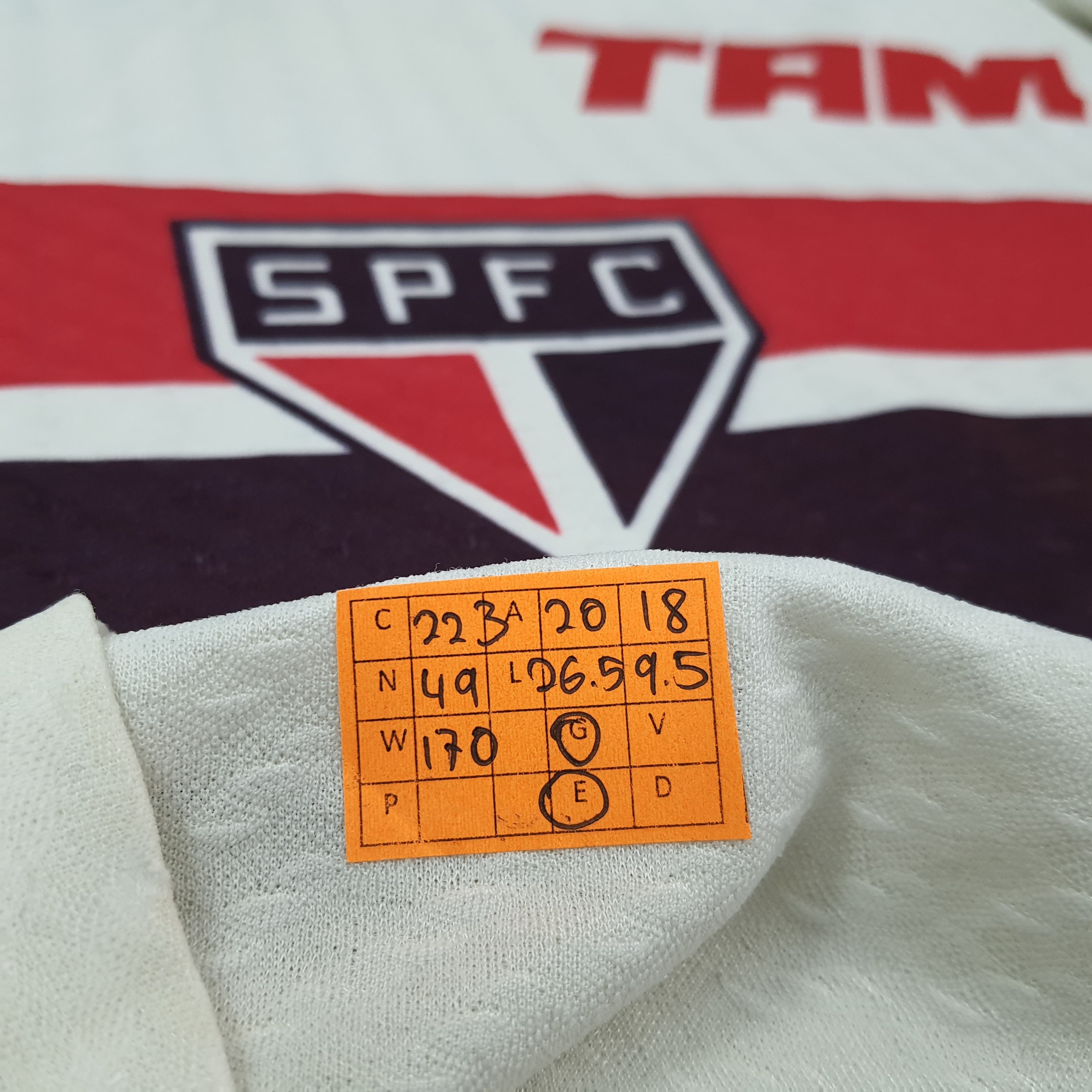 Penalty Penalty Leonardo São Paulo Home Football 90s Jersey C223N49 Size US M / EU 48-50 / 2 - 7 Thumbnail